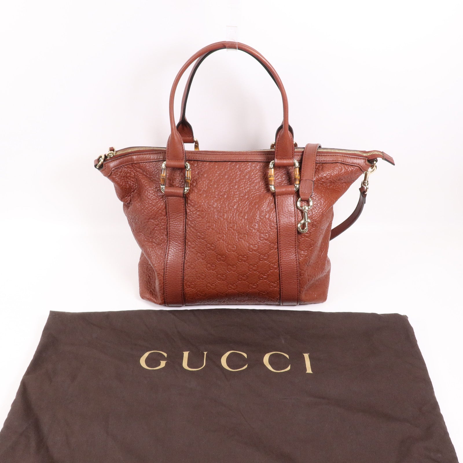 GUCCI 牛皮皮革2 Way Shoulder Bag金扣肩背袋