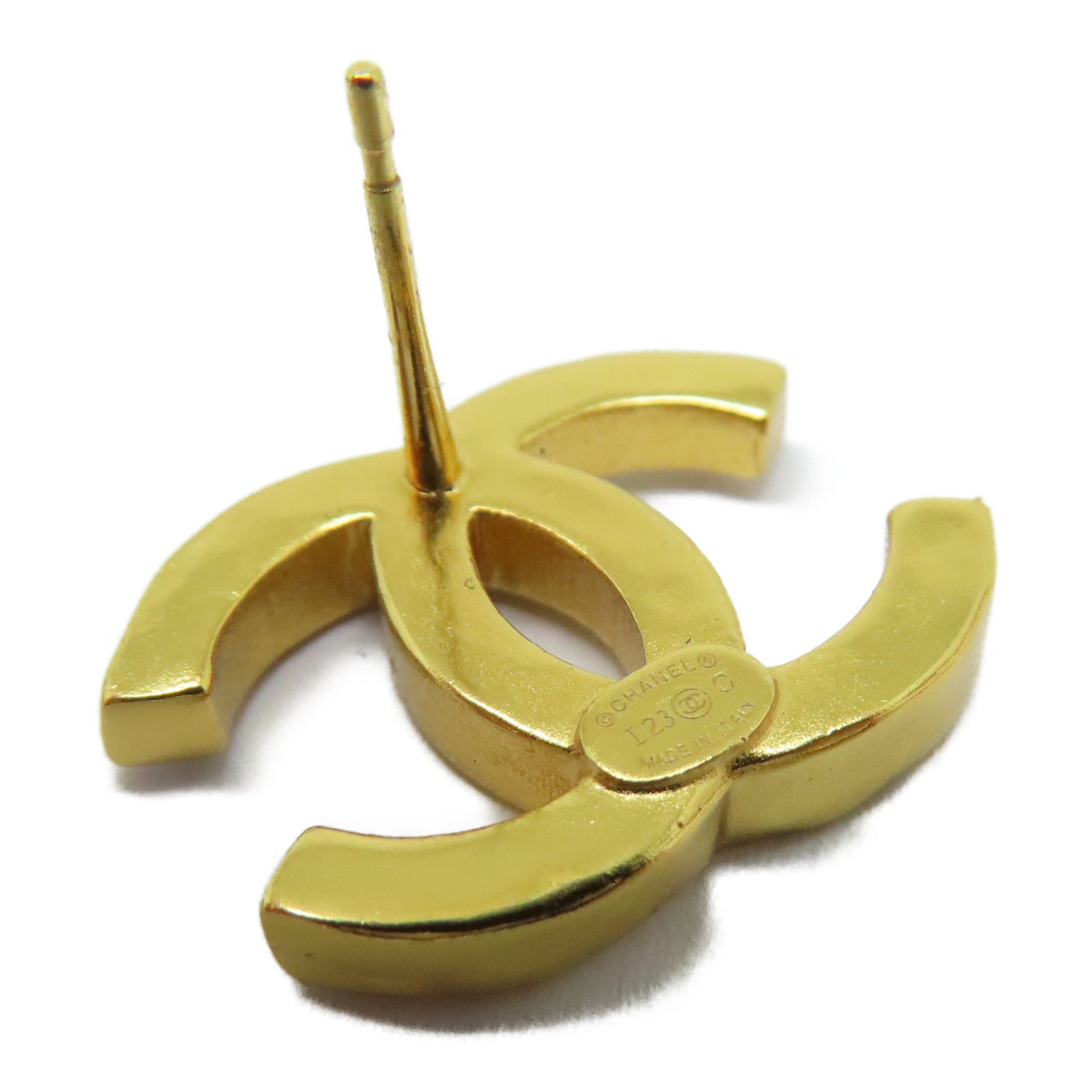 CHANEL 金屬Earrings耳環金色/白色