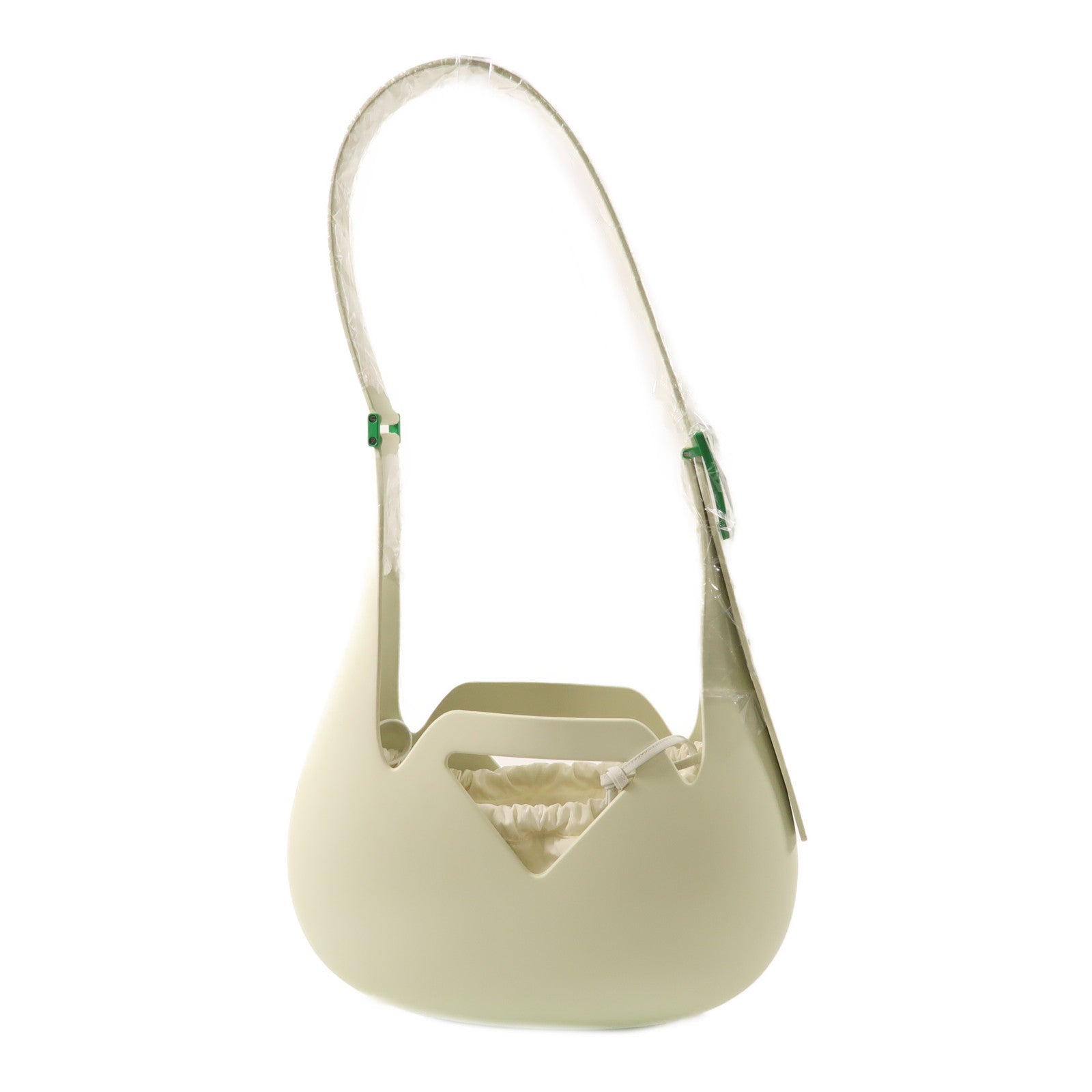 BOTTEGA VENETA 橡膠Rubber Punch Shoulder Bag肩背袋淺綠色