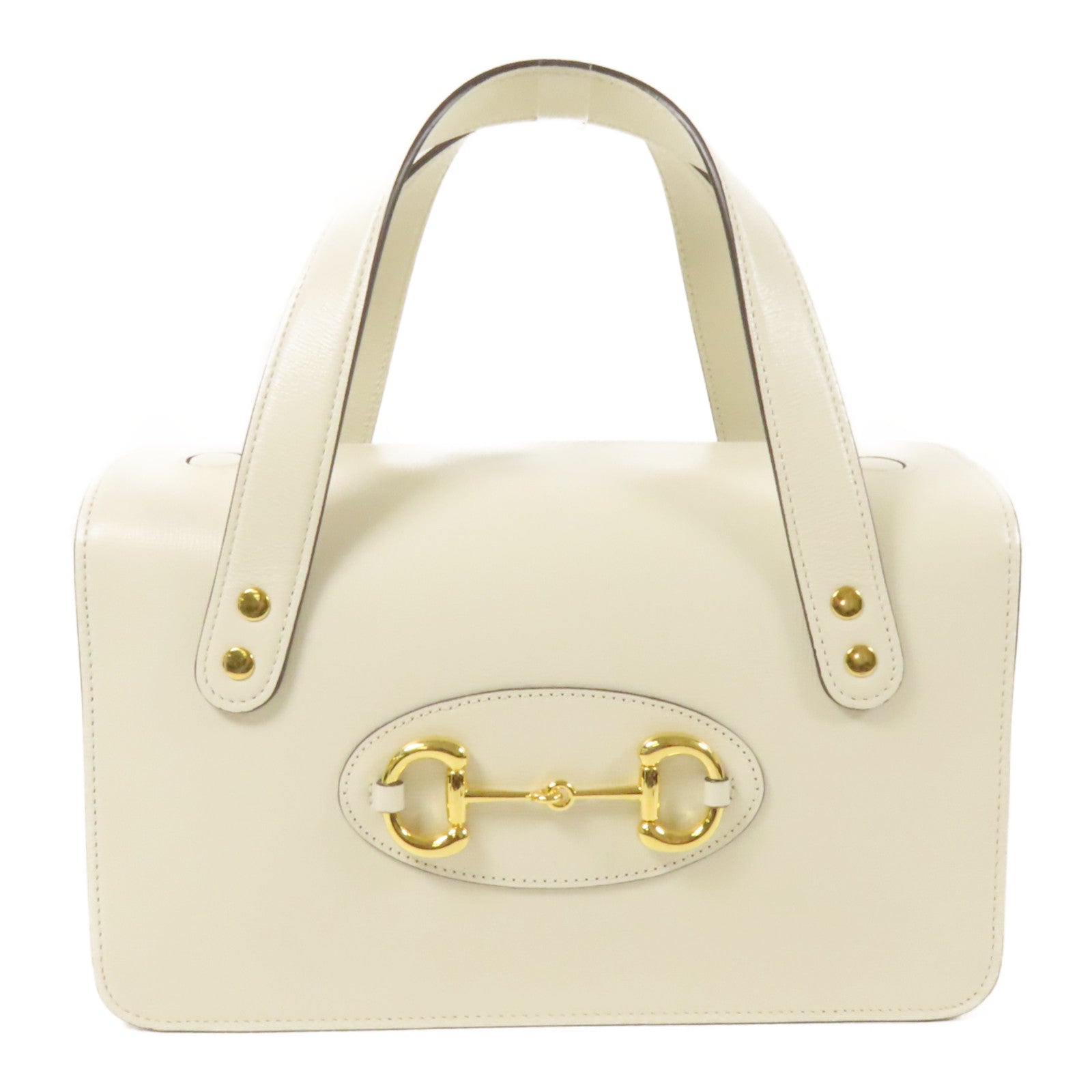 GUCCI 【激減優惠】牛皮皮革1955 Horsebit Boston Bag金扣手挽袋