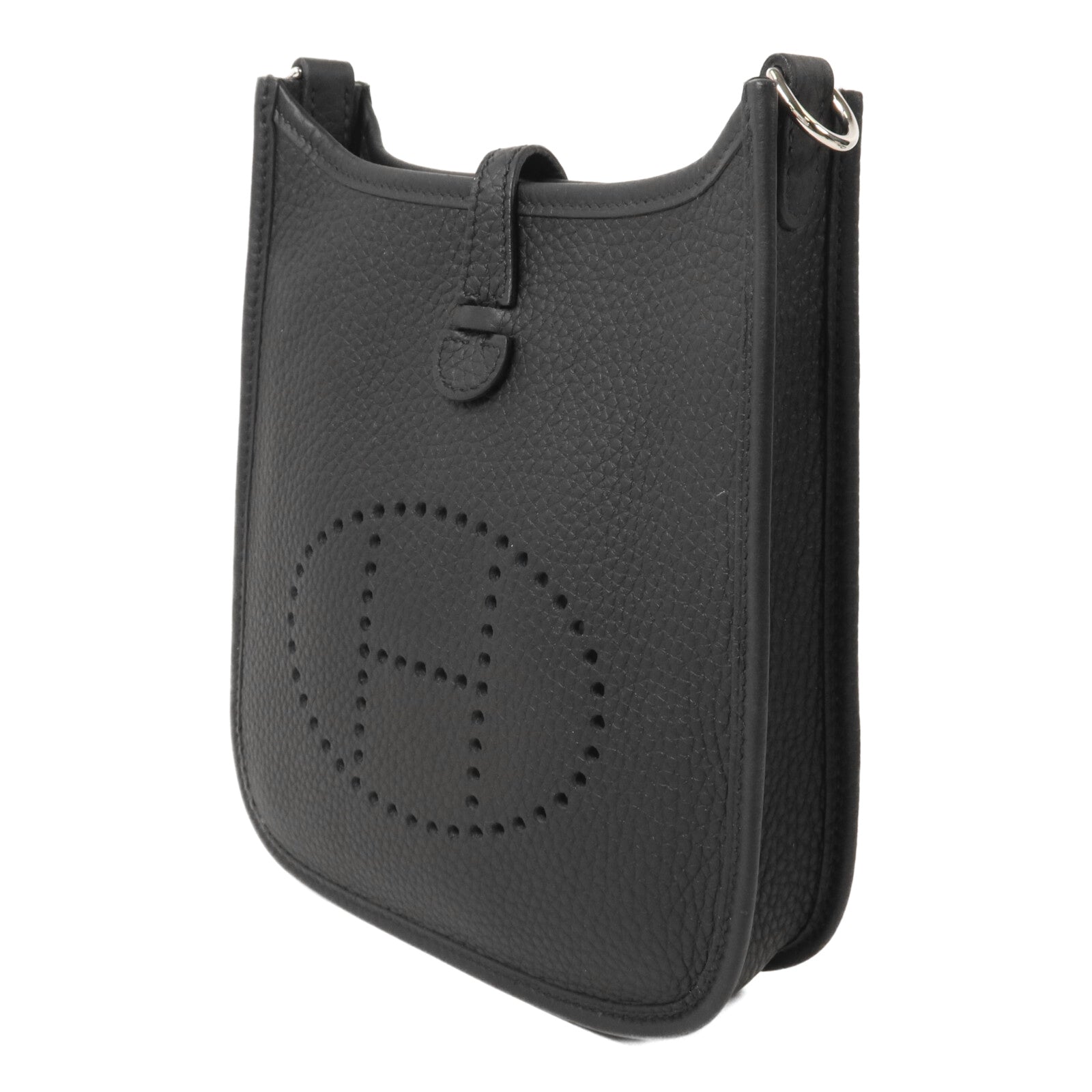HERMES Clemence皮革Evelyne TPM肩背袋Noir