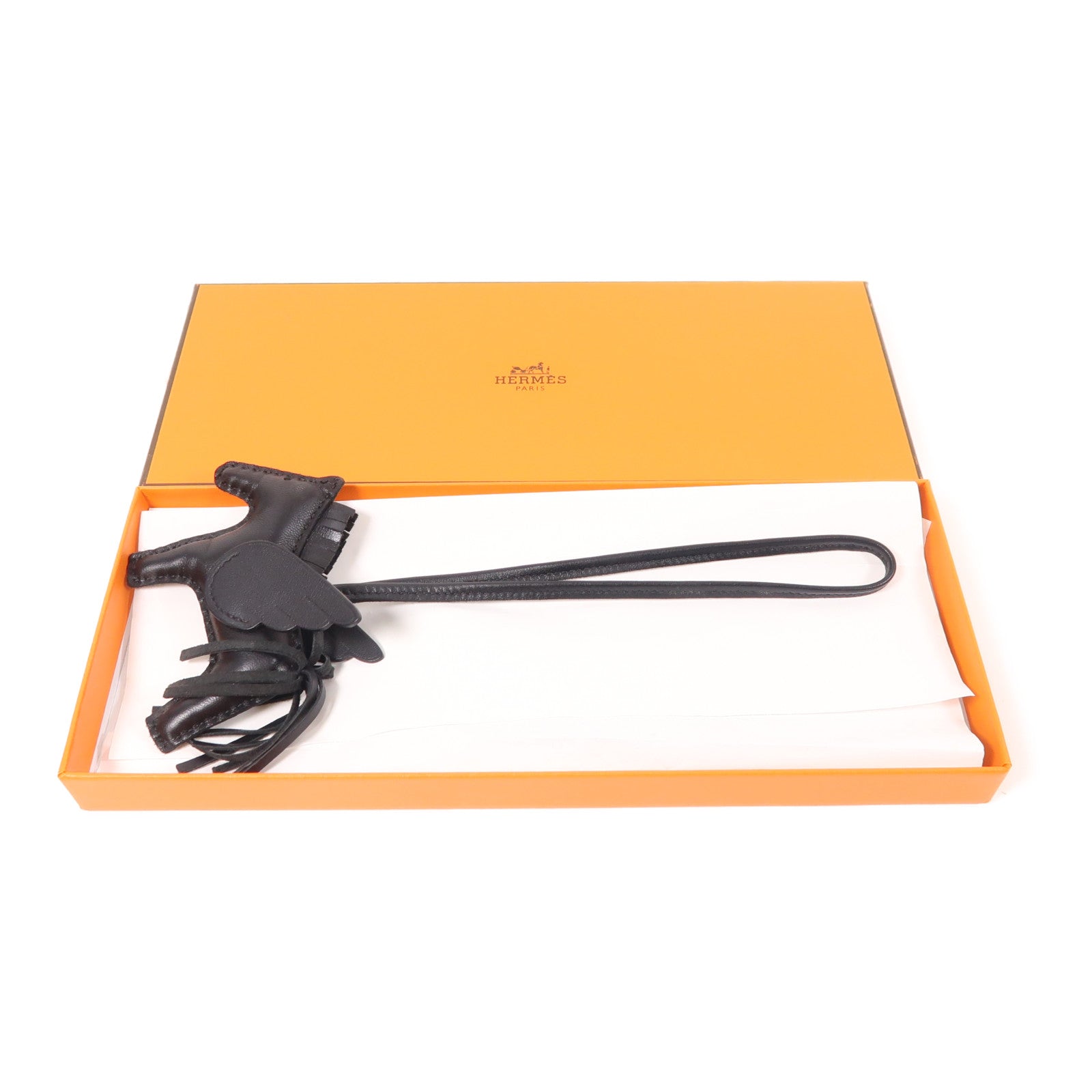 HERMES Milo/Swift皮革Rodeo Pegase PM掛飾