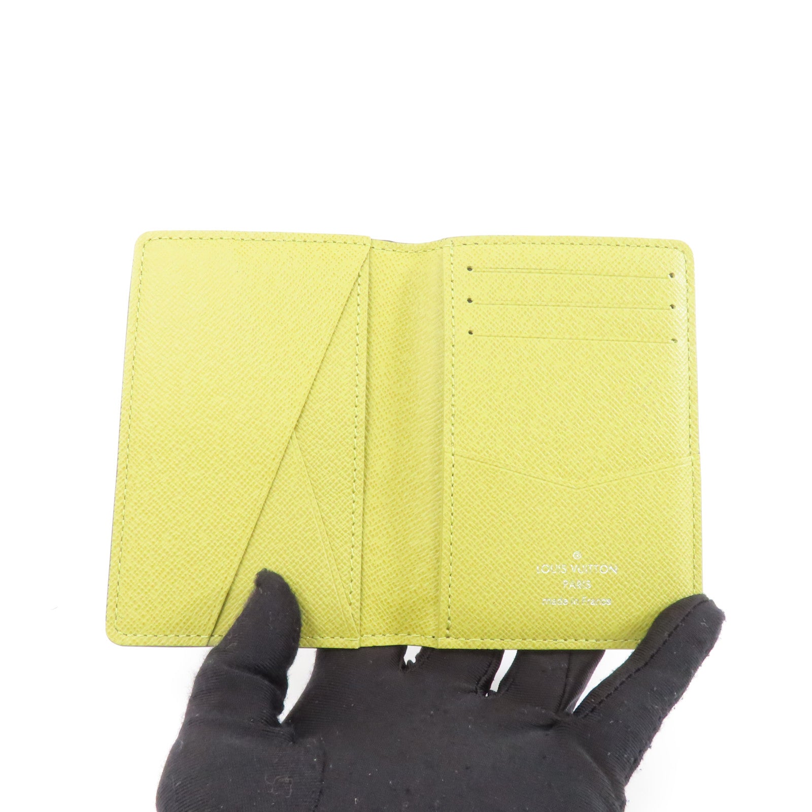 LOUIS VUITTON Damier Graphite Card Case卡片套黑色/綠色