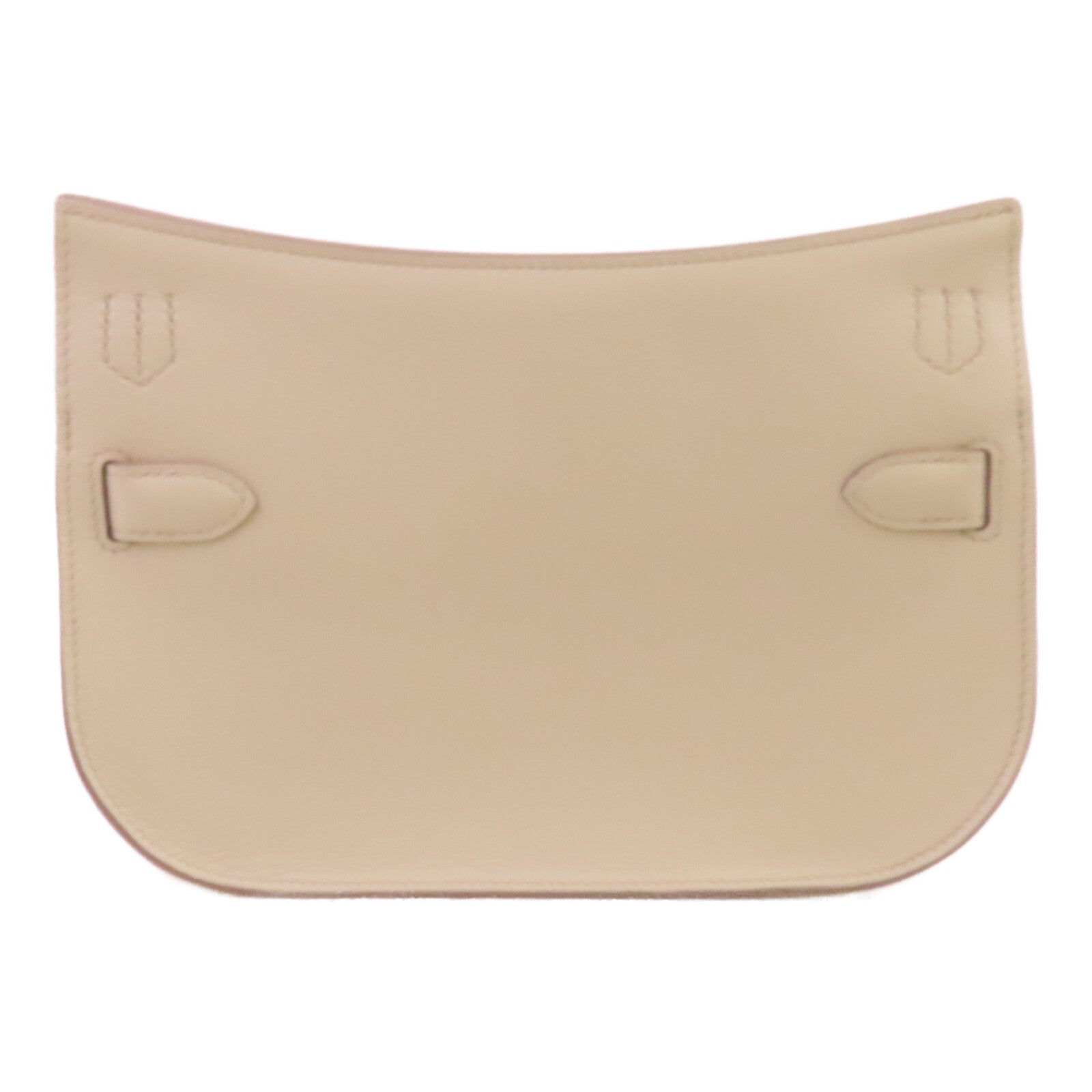 HERMES Togo皮革Mini Jypsiere銀扣肩背袋Beton