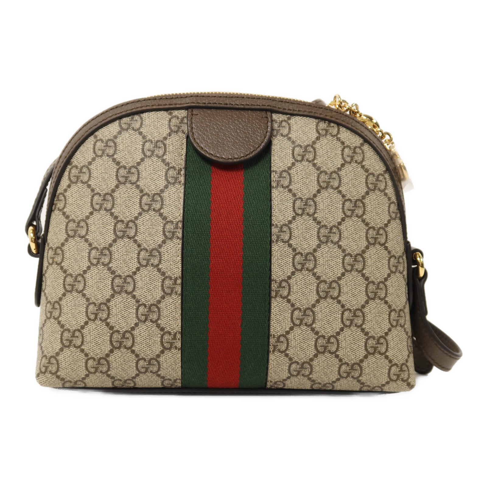 GUCCI 塗層帆布Ophidia GG金扣肩背袋