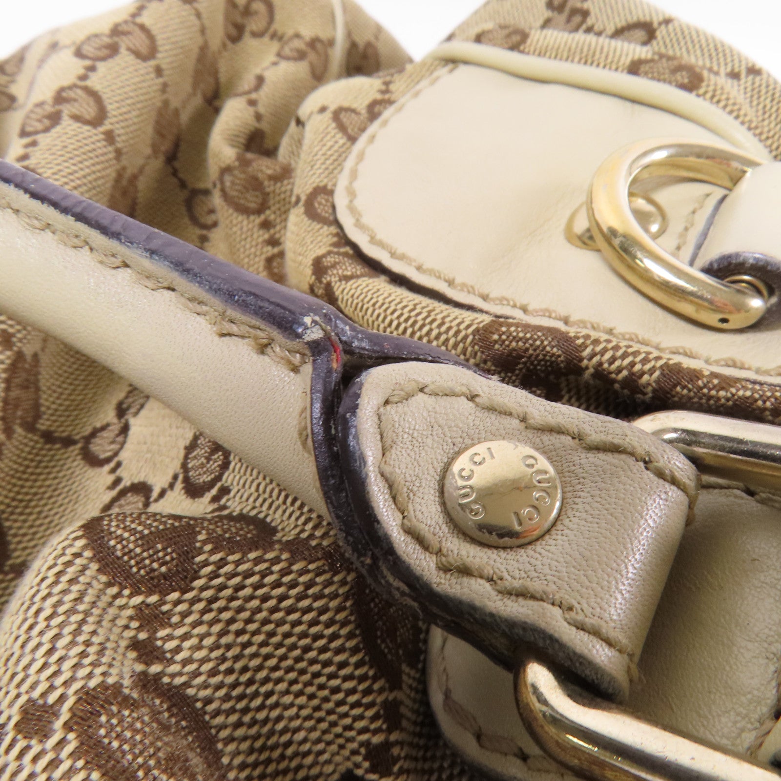 GUCCI 帆布Sukey金扣肩背袋