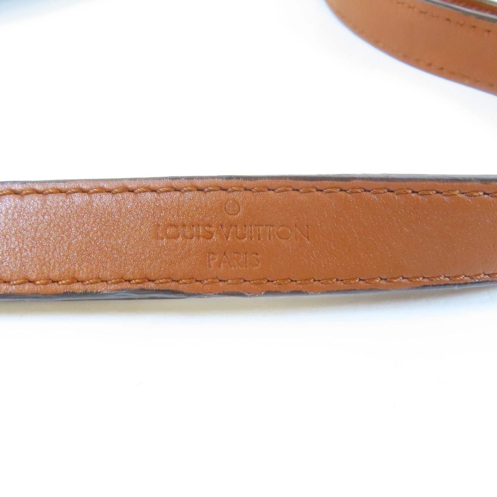 LOUIS VUITTON Monogram Reverse Dauphine金扣肩背袋啡色