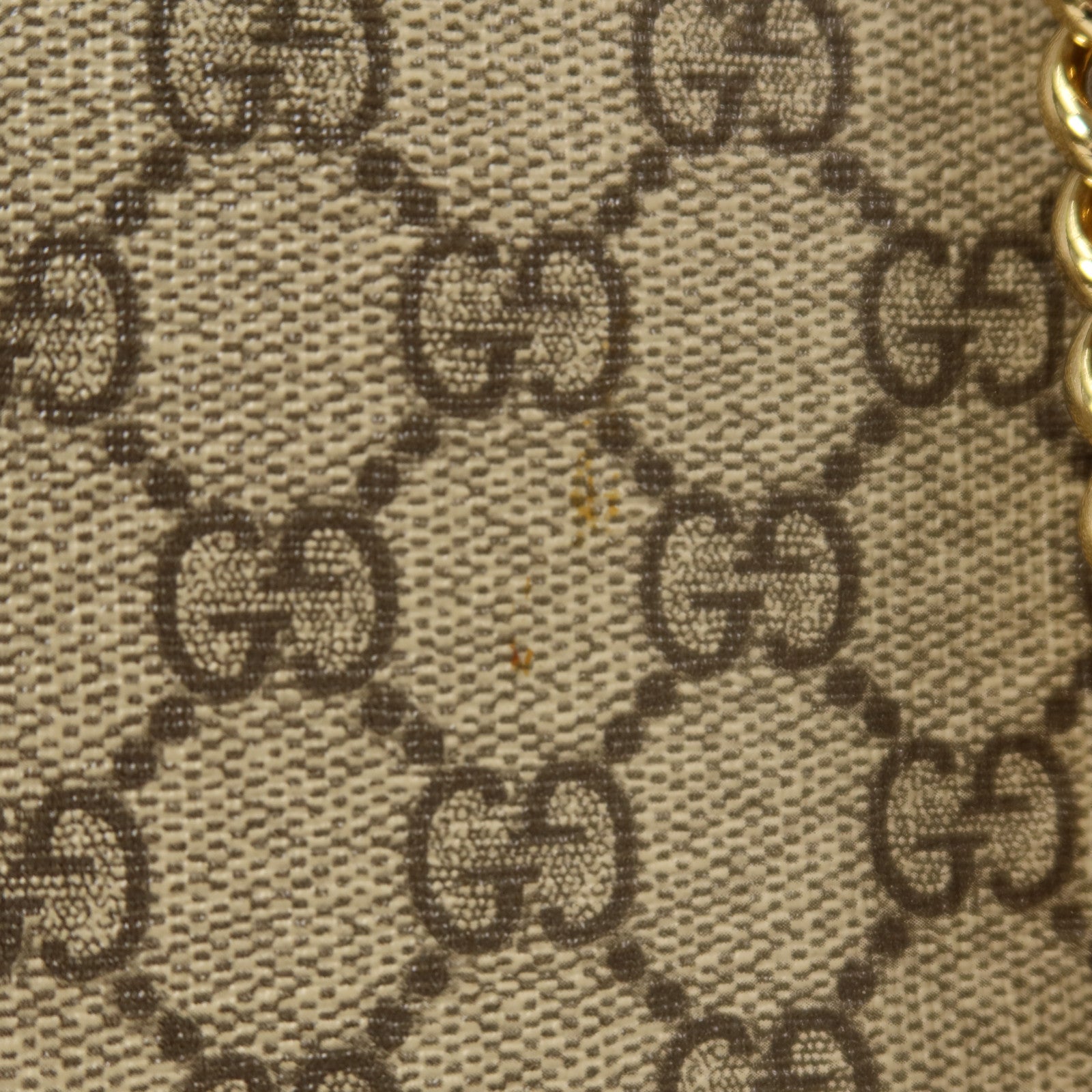 GUCCI 塗層帆布Padlock Small鏈帶肩背袋