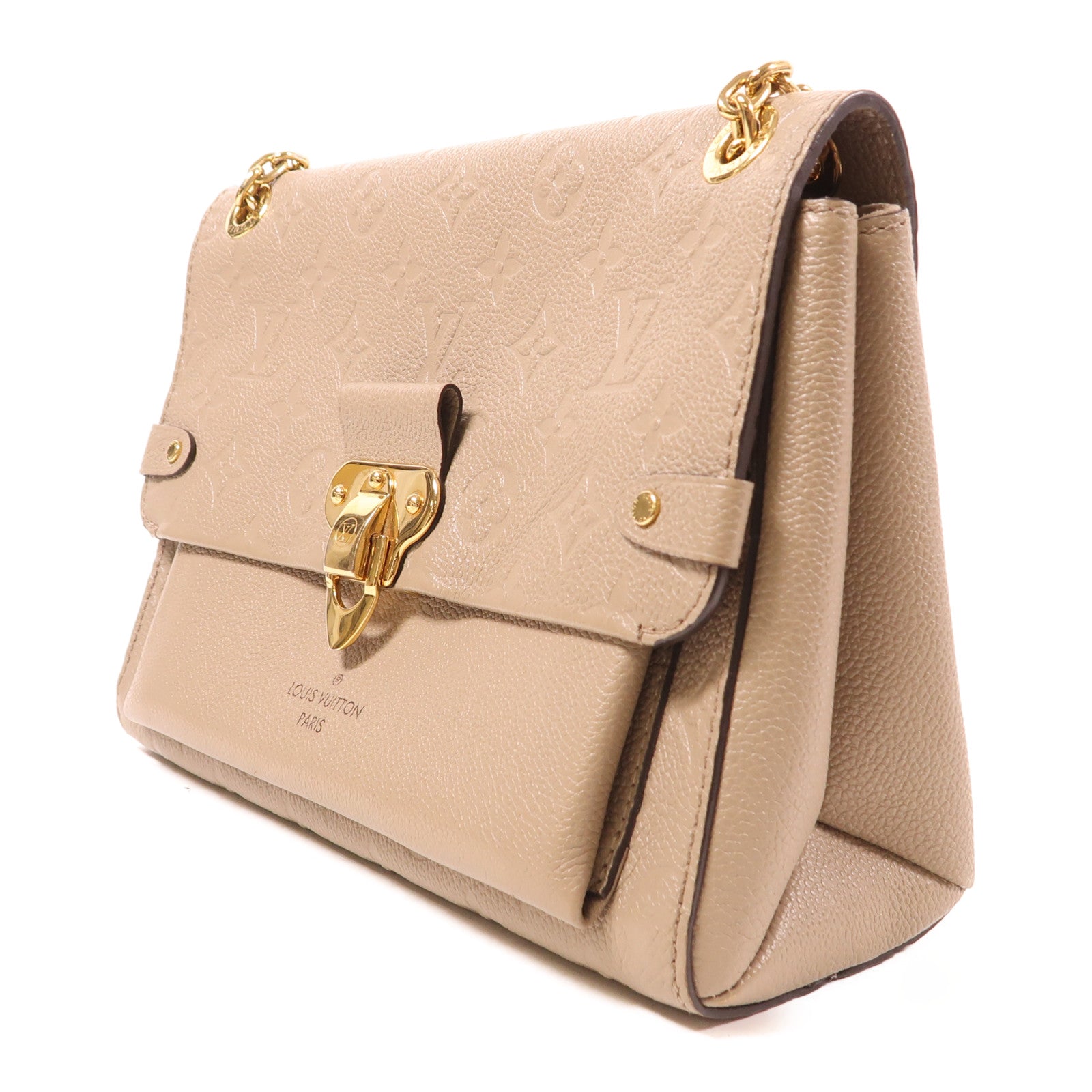LOUIS VUITTON LV GHW Vavin PM Shoulder Bag M44929 Monogram Empreinte Beige