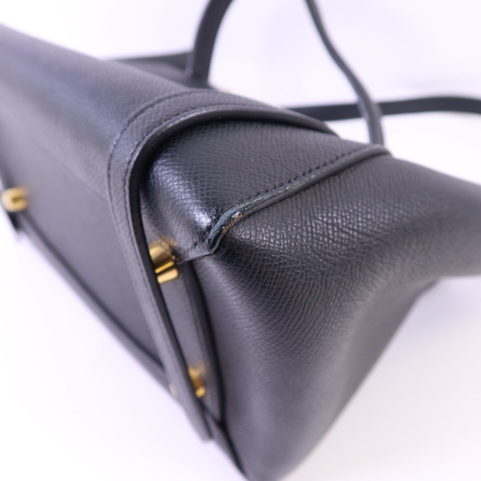 CELINE 牛皮皮革Belt Bag金扣手挽肩背兩用袋
