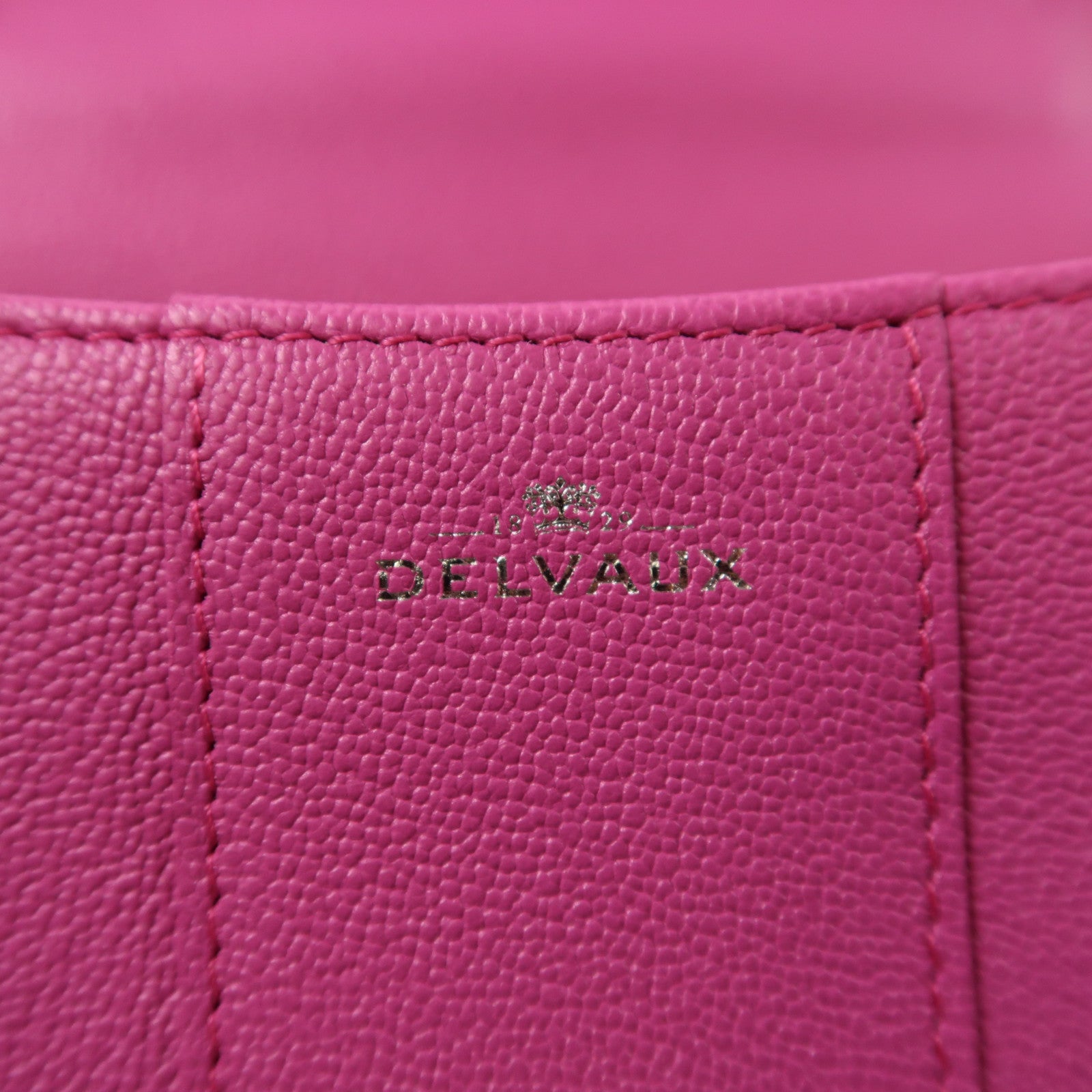 Delvaux 牛皮皮革Briliant Mini銀扣手挽肩背兩用袋