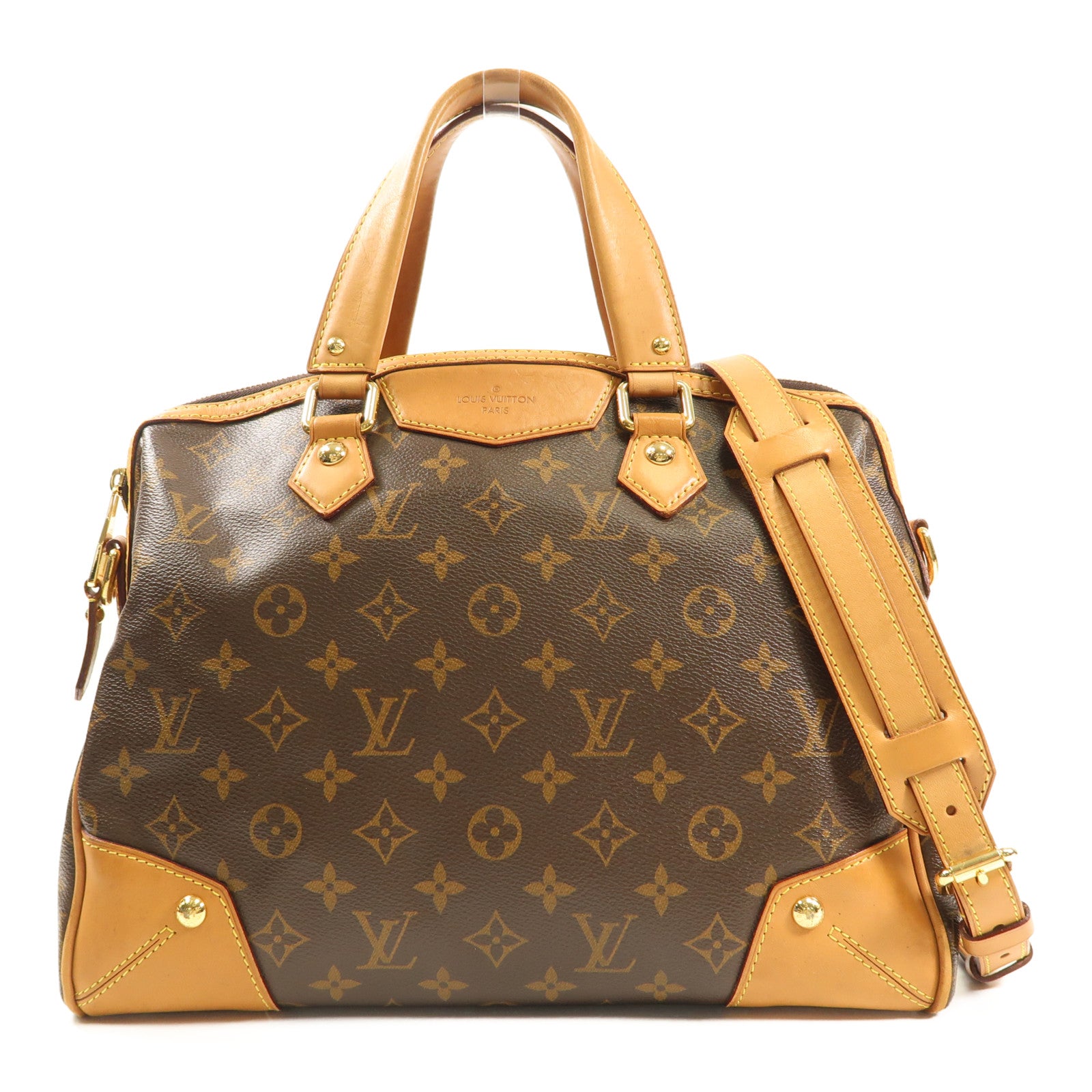 LOUIS VUITTON Monogram Retiro PM金扣手挽肩背兩用袋
