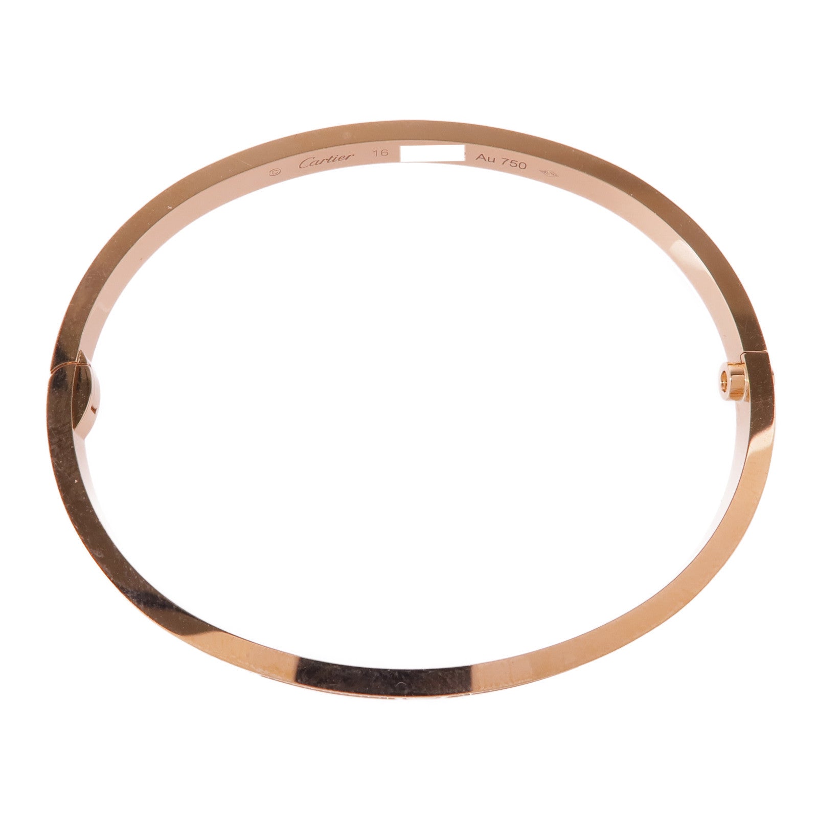 CARTIER 18K玫瑰金Love Bracelet鑽石手鏈Cartier#16