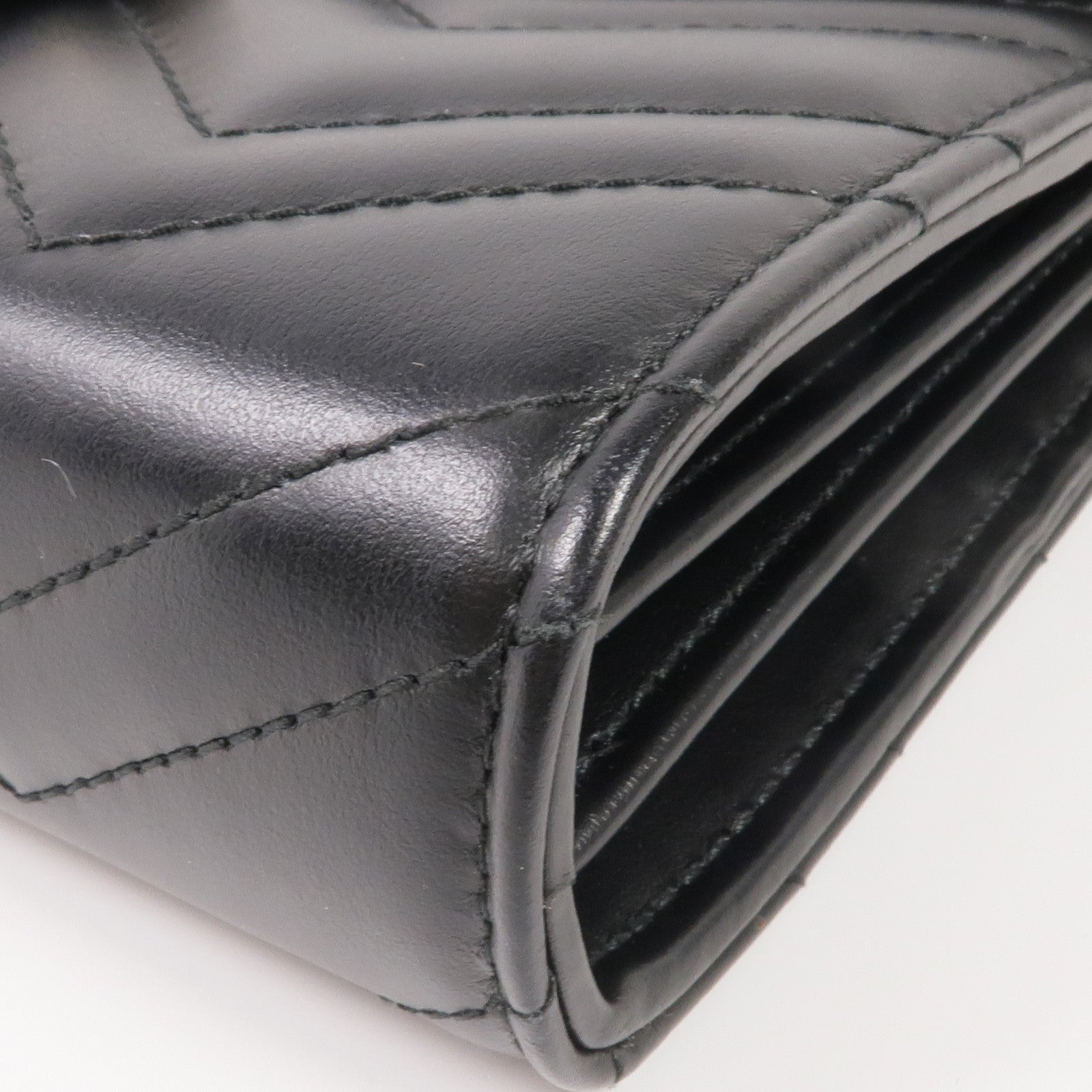 GUCCI 牛皮皮革GG Marmont Chain Wallet金扣鏈帶肩背袋