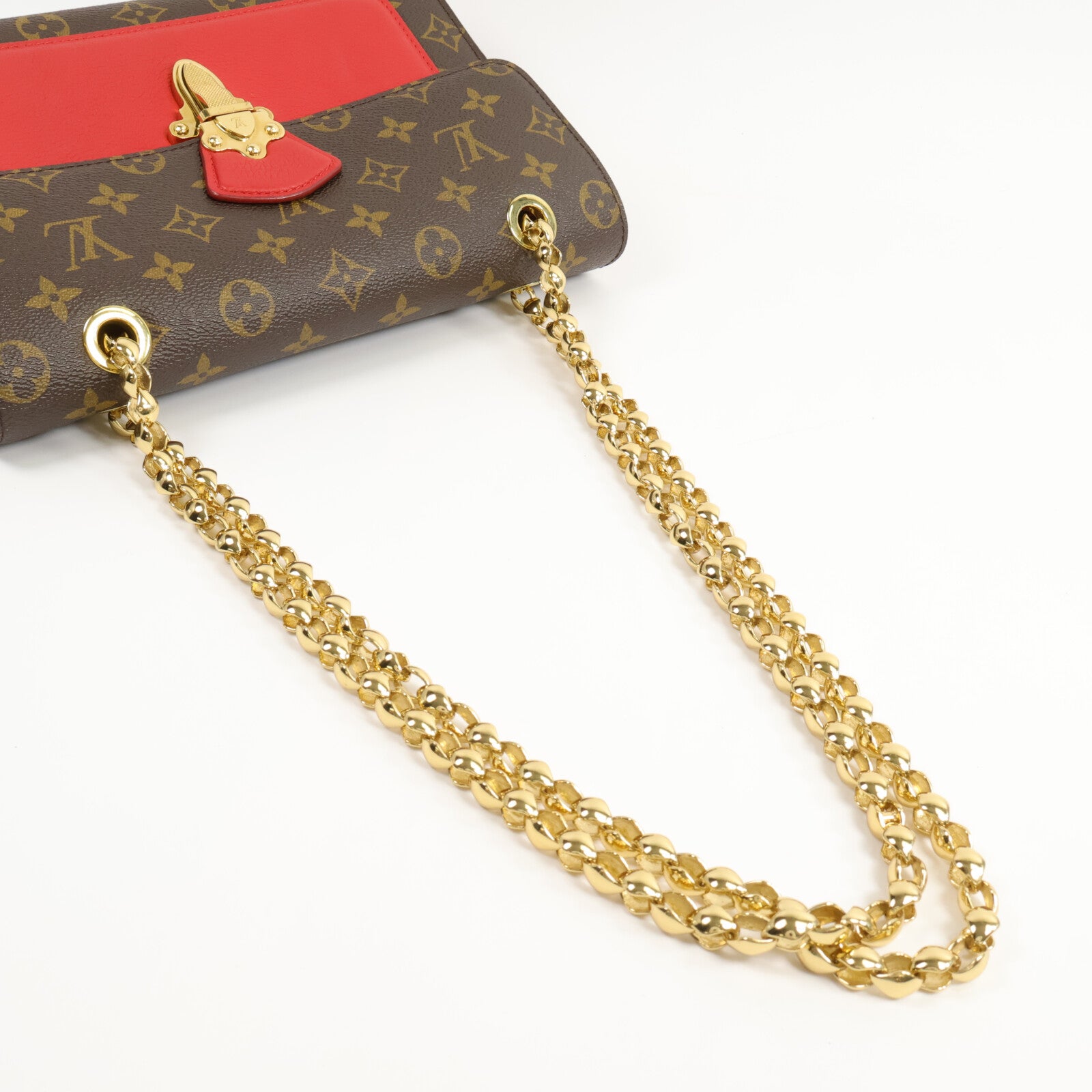 LOUIS VUITTON Monogram Victoire鏈帶肩背袋
