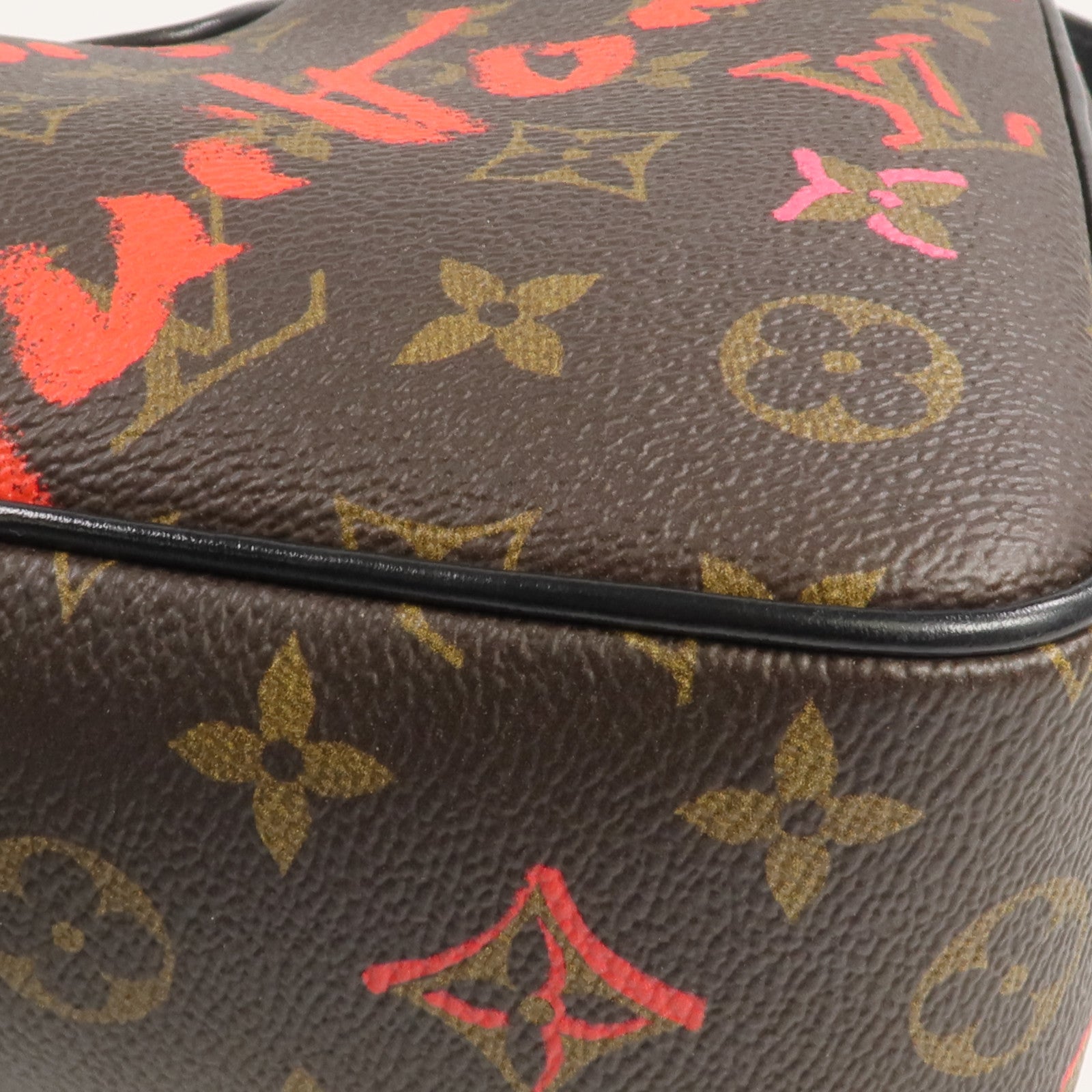 LOUIS VUITTON Monogram Sac Coeur Fall In Love金扣肩背袋棕色