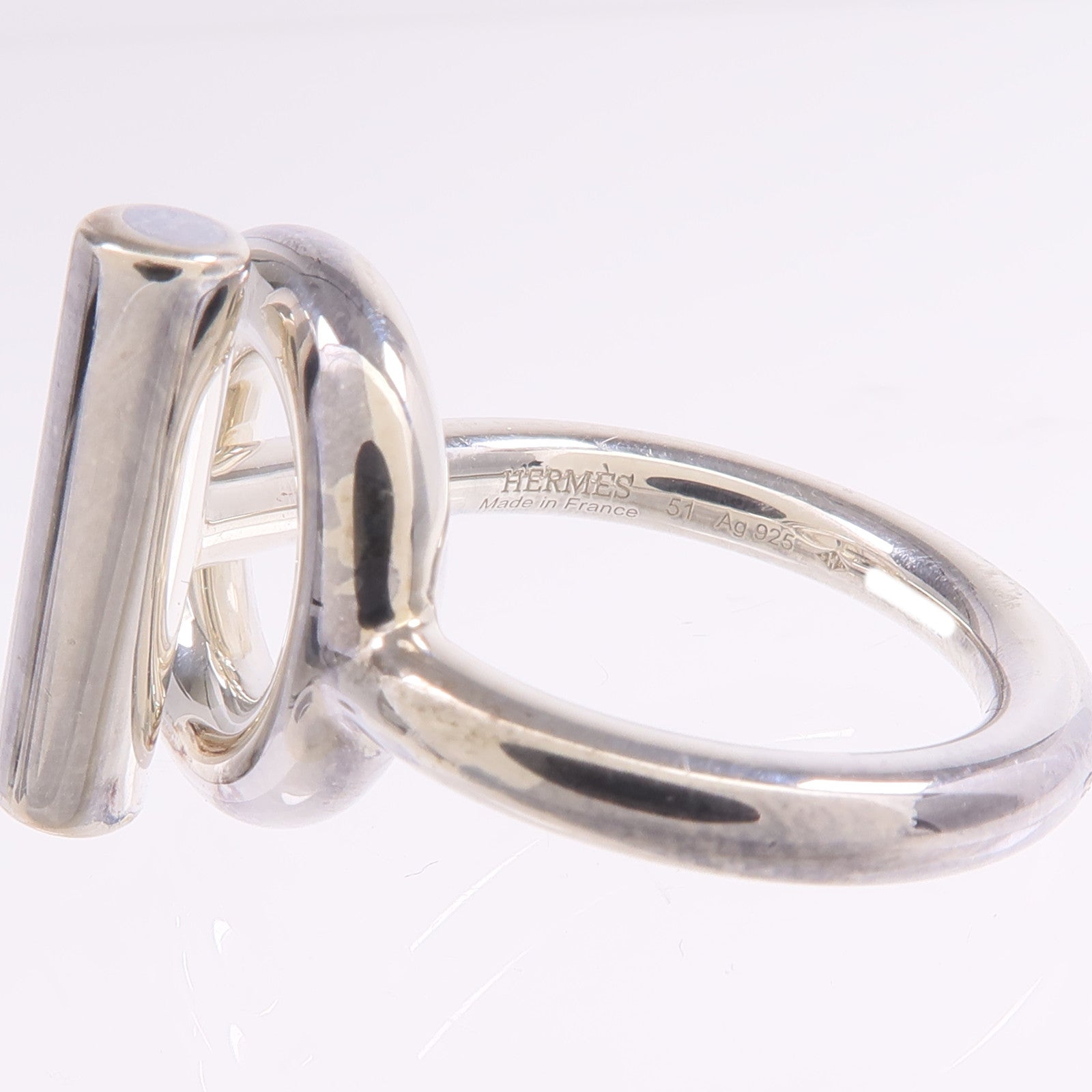 HERMES 925純銀Echappee Ring戒指Hermes#51/US#5.25