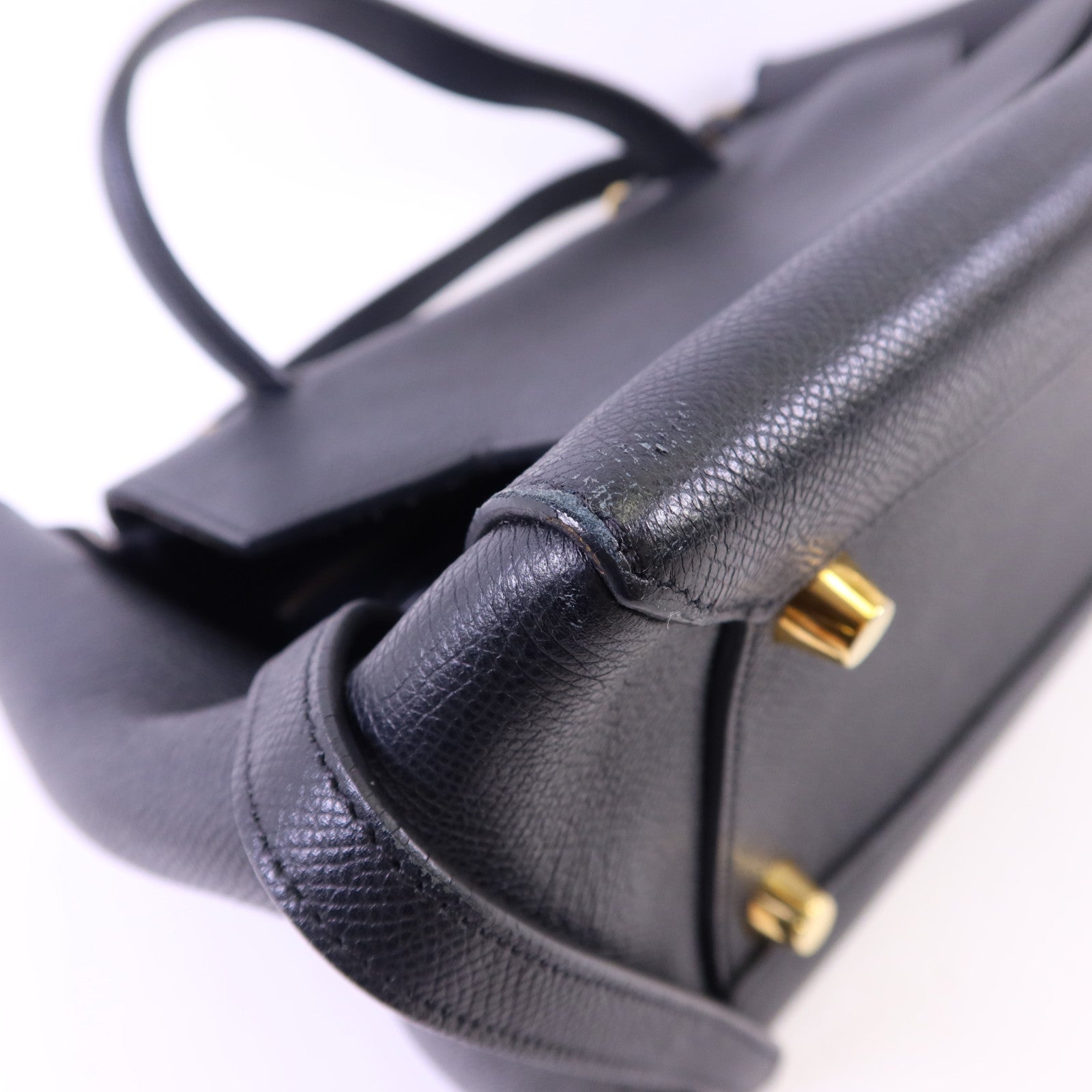 CELINE 牛皮皮革Belt Bag金扣手挽肩背兩用袋