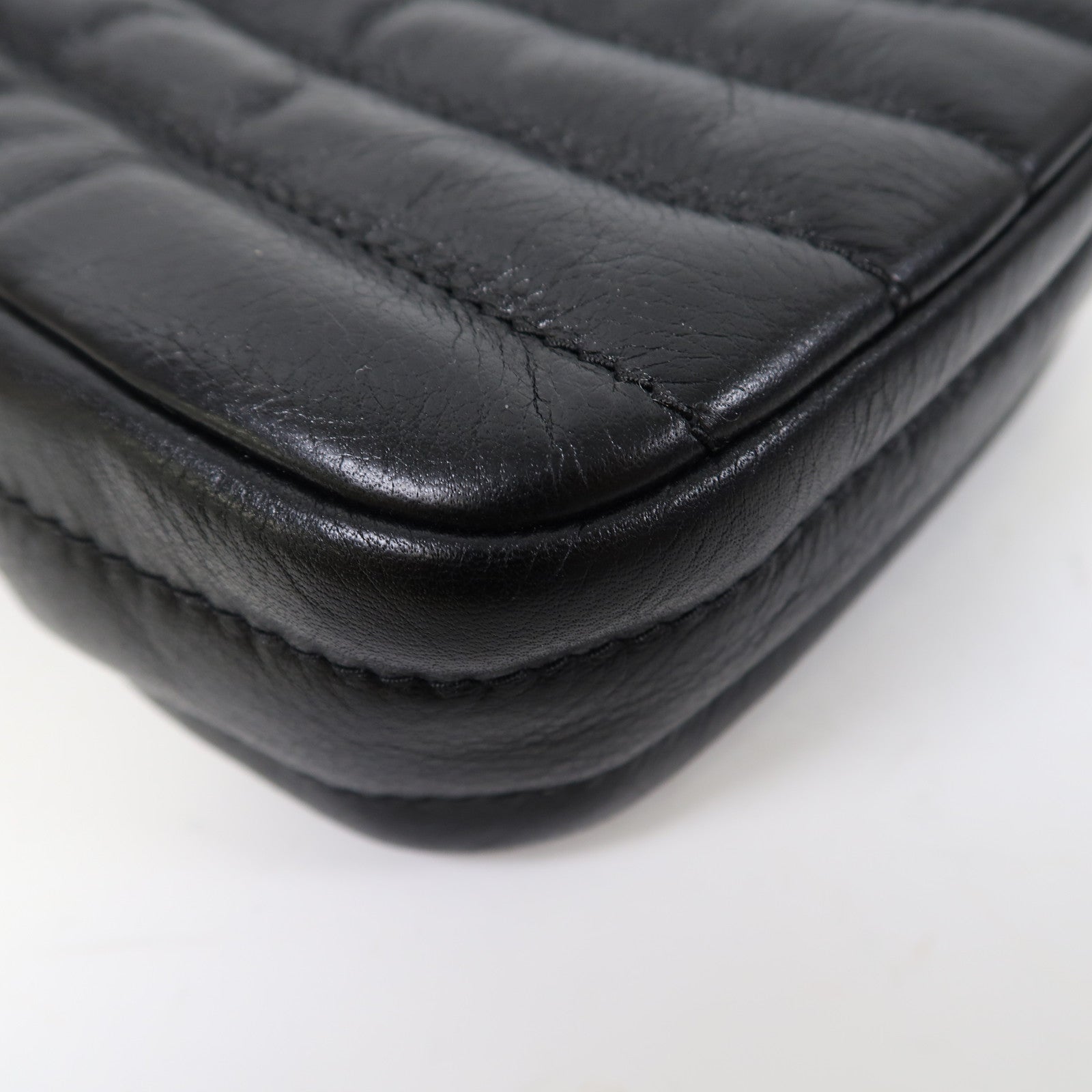 COACH 牛皮皮革Shoulder Bag金扣肩背袋黑色