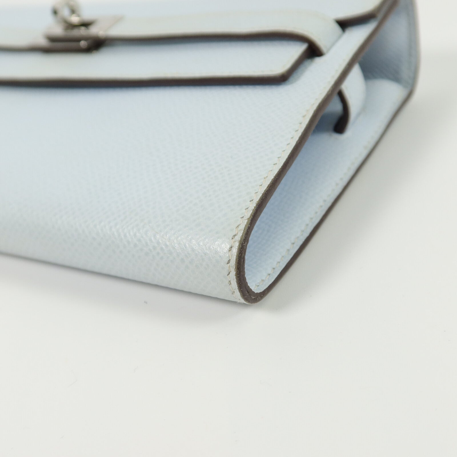 HERMES Epsom皮革Kelly To Go肩背袋Bleu Brume