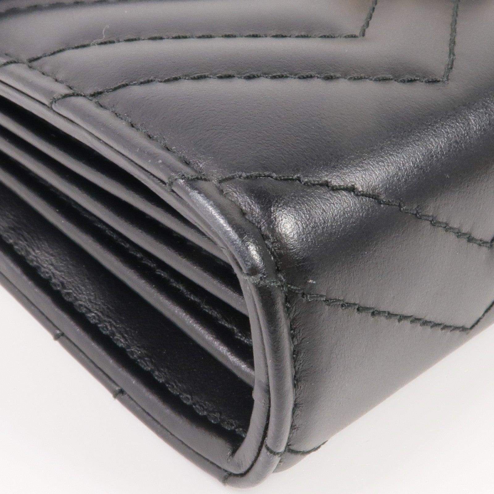 GUCCI 牛皮皮革GG Marmont Chain Wallet金扣鏈帶肩背袋