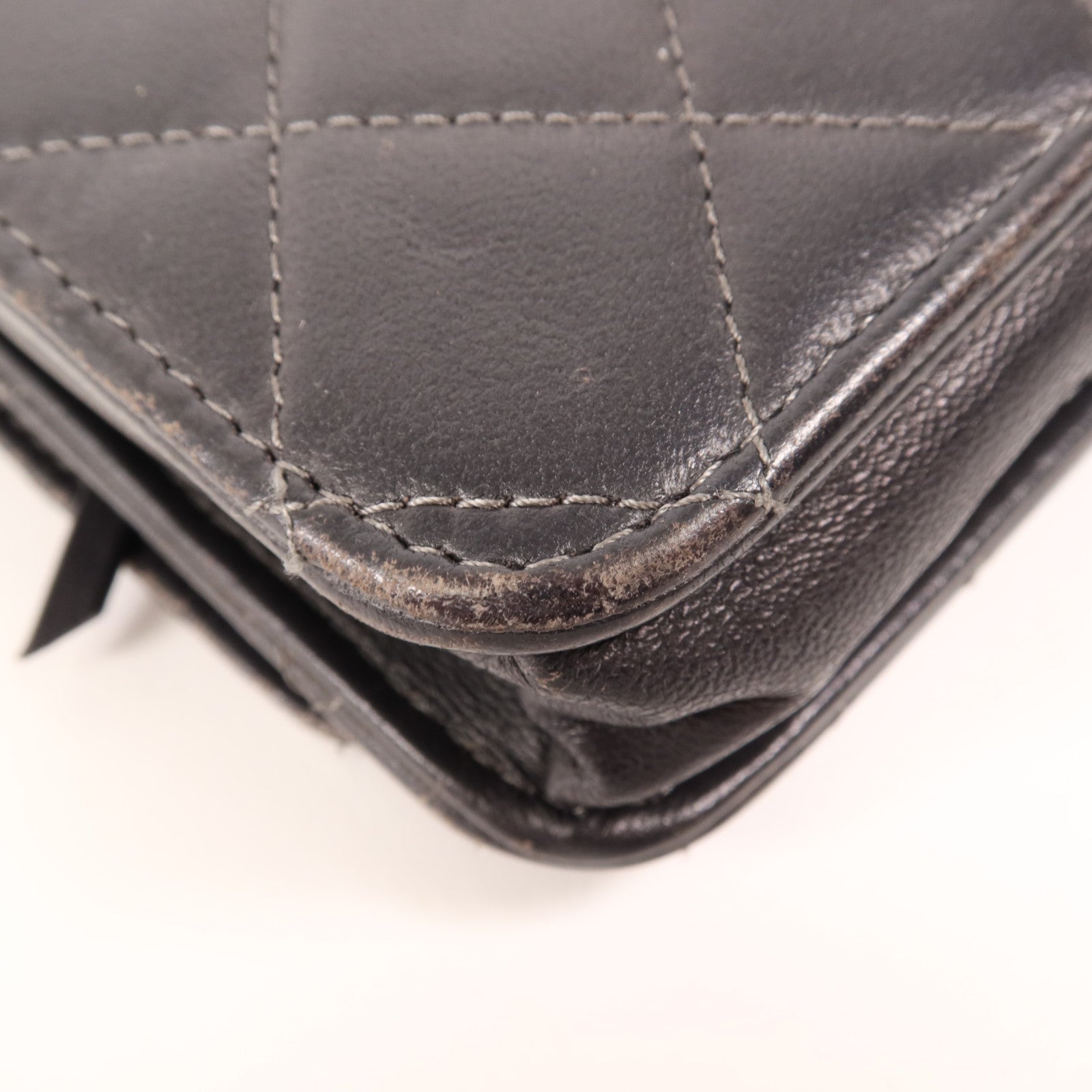 CHANEL 羊皮皮革WOC Wallet On Chain銀扣鏈帶肩背袋