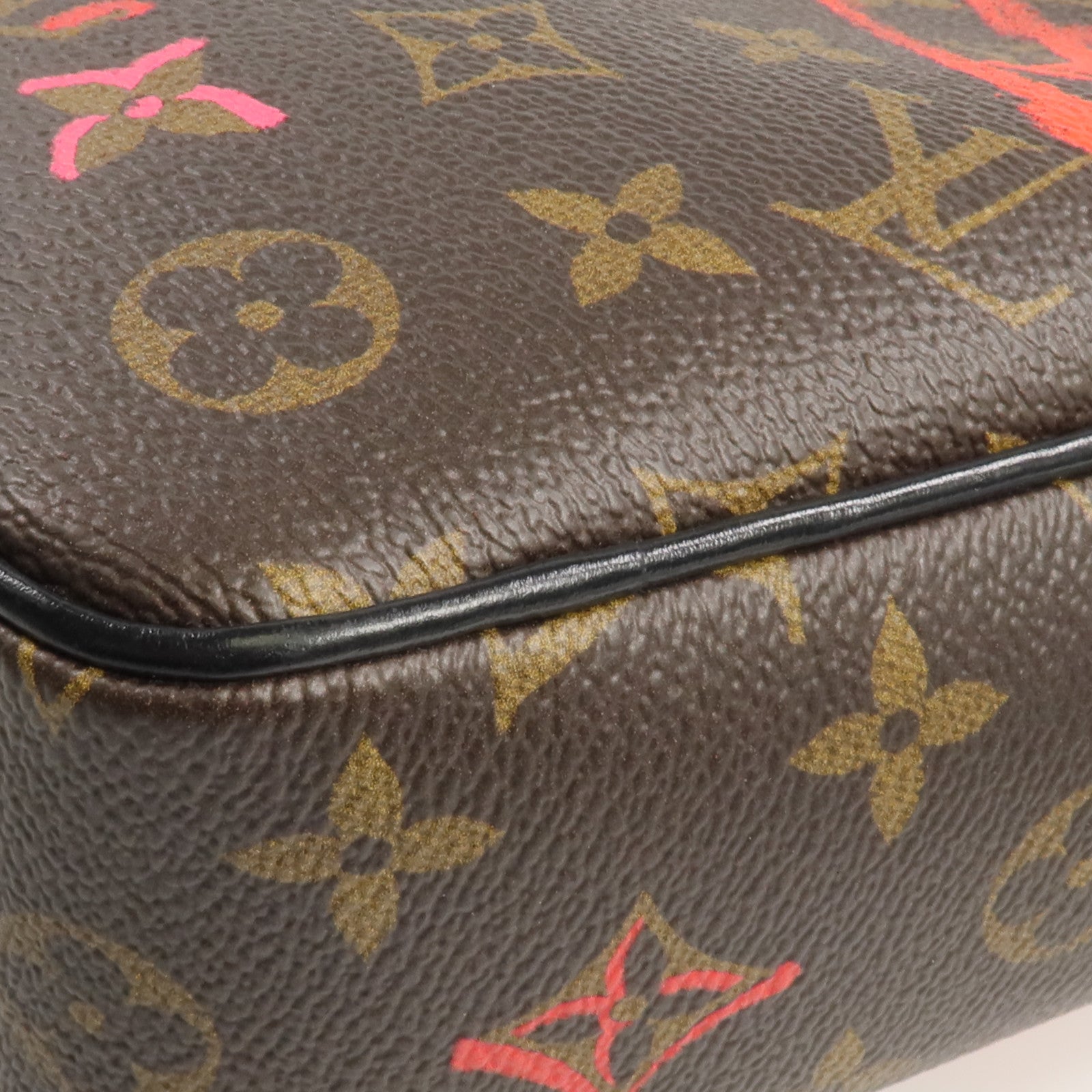 LOUIS VUITTON Monogram Sac Coeur Fall In Love金扣肩背袋棕色