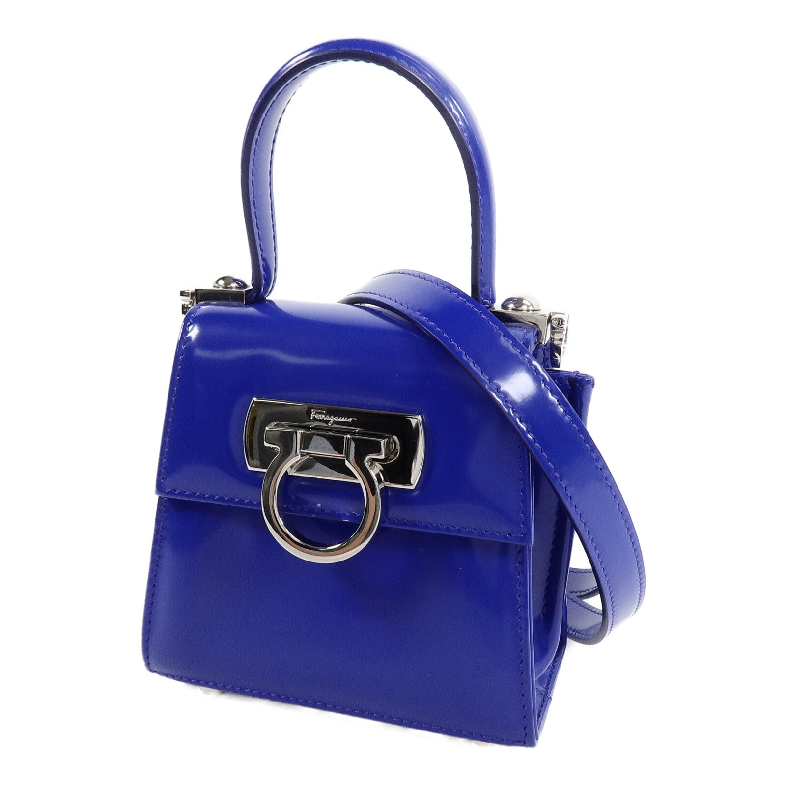 Salvatore Ferragamo 牛皮皮革2 Way Shoulder Bag手挽肩背兩用袋