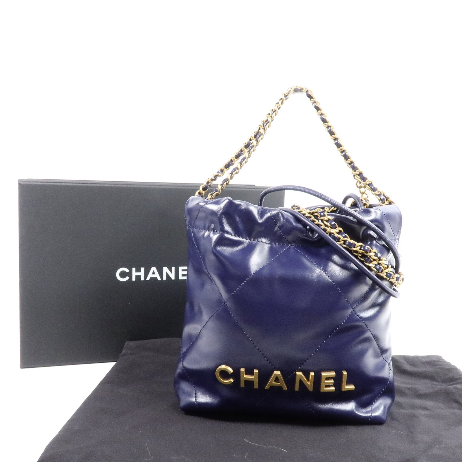CHANEL 牛皮皮革Chanel 22 Mini手挽肩背兩用袋