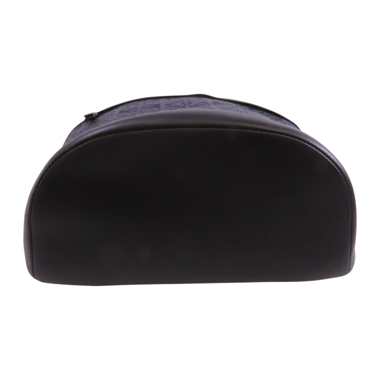 LOEWE 帆布/牛皮皮革Backpack銀扣背包