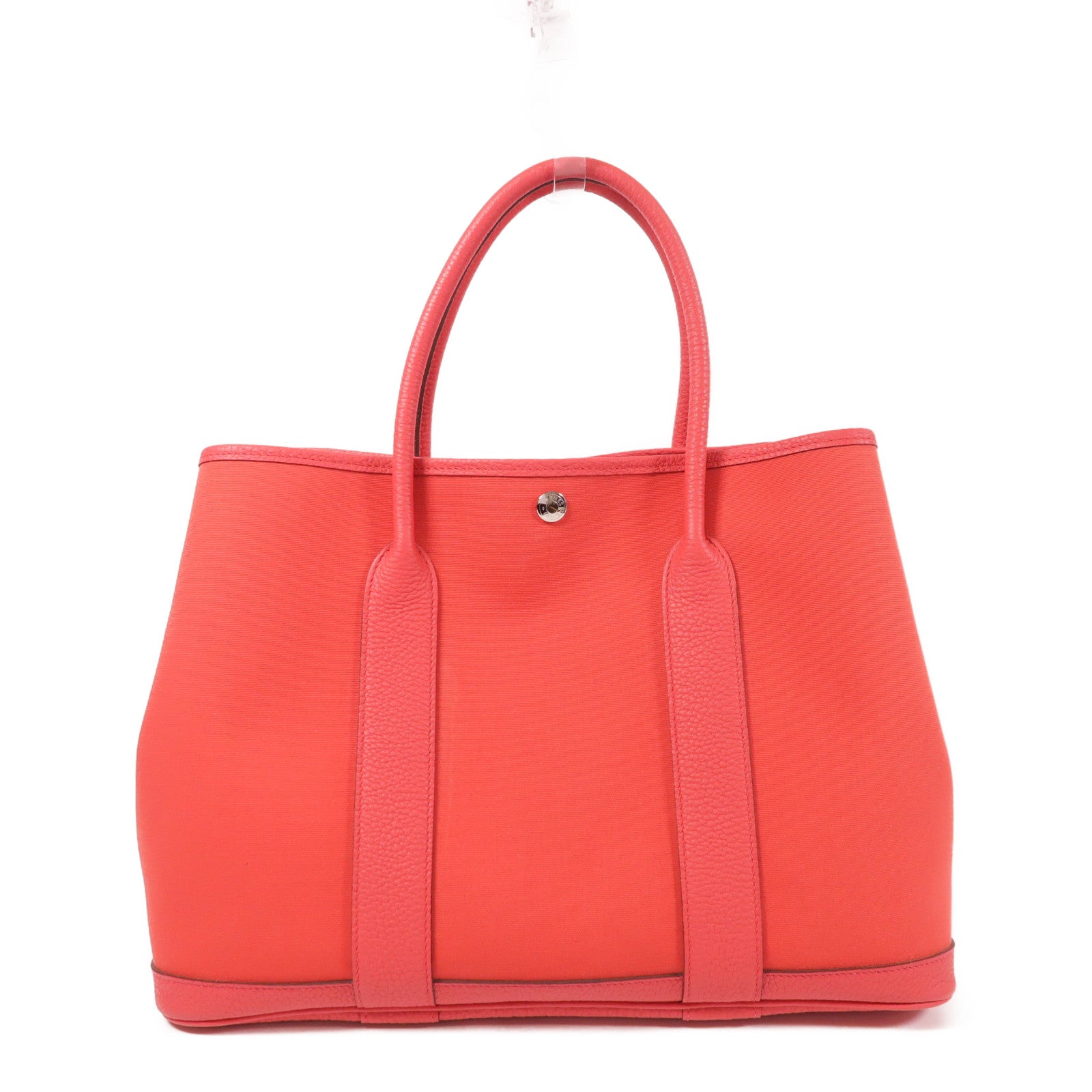 HERMES PHW Garden Party PM Tote Bag Canvas Bougainvillier