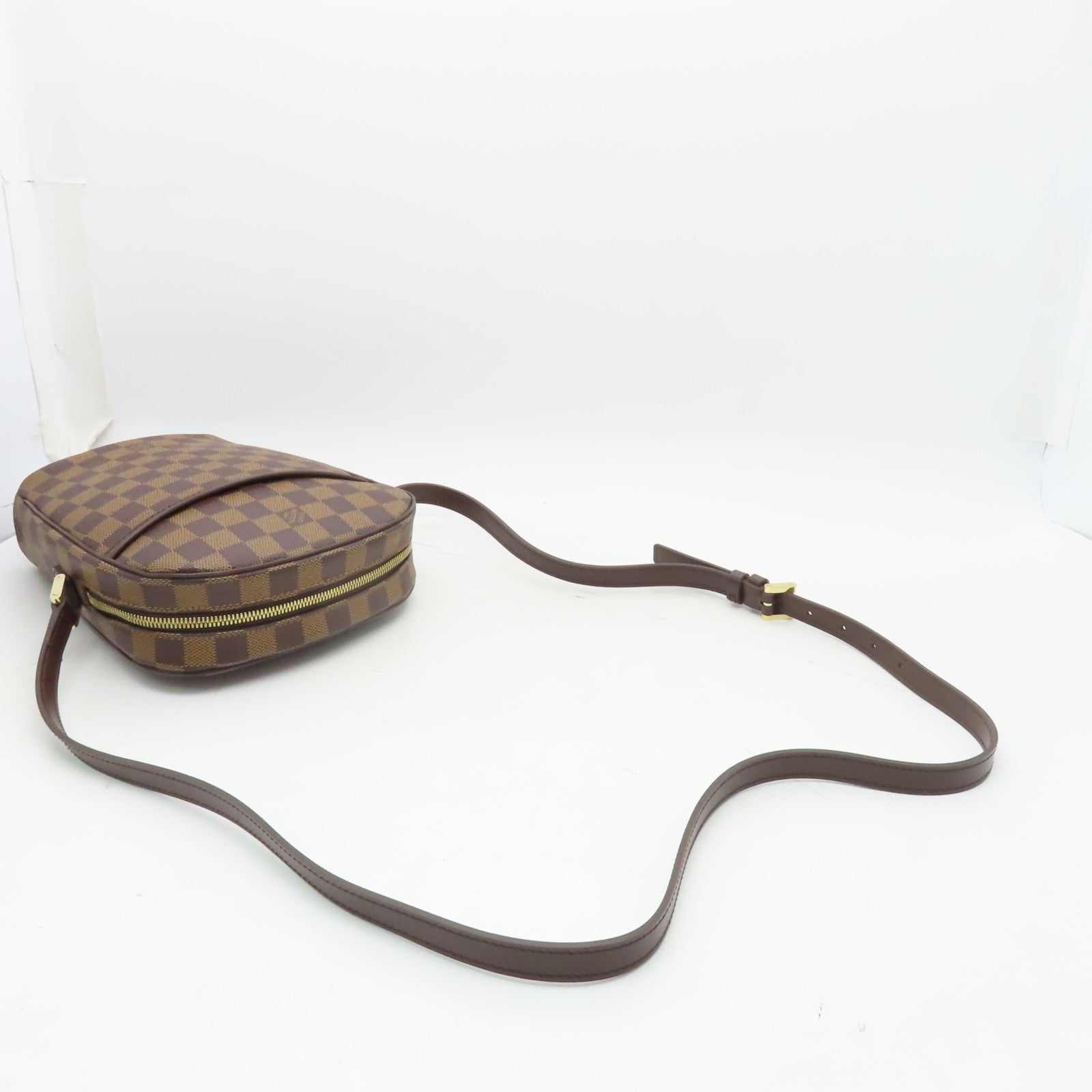 LOUIS VUITTON 【激減優惠】Damier Ipanema PM金扣肩背袋啡色