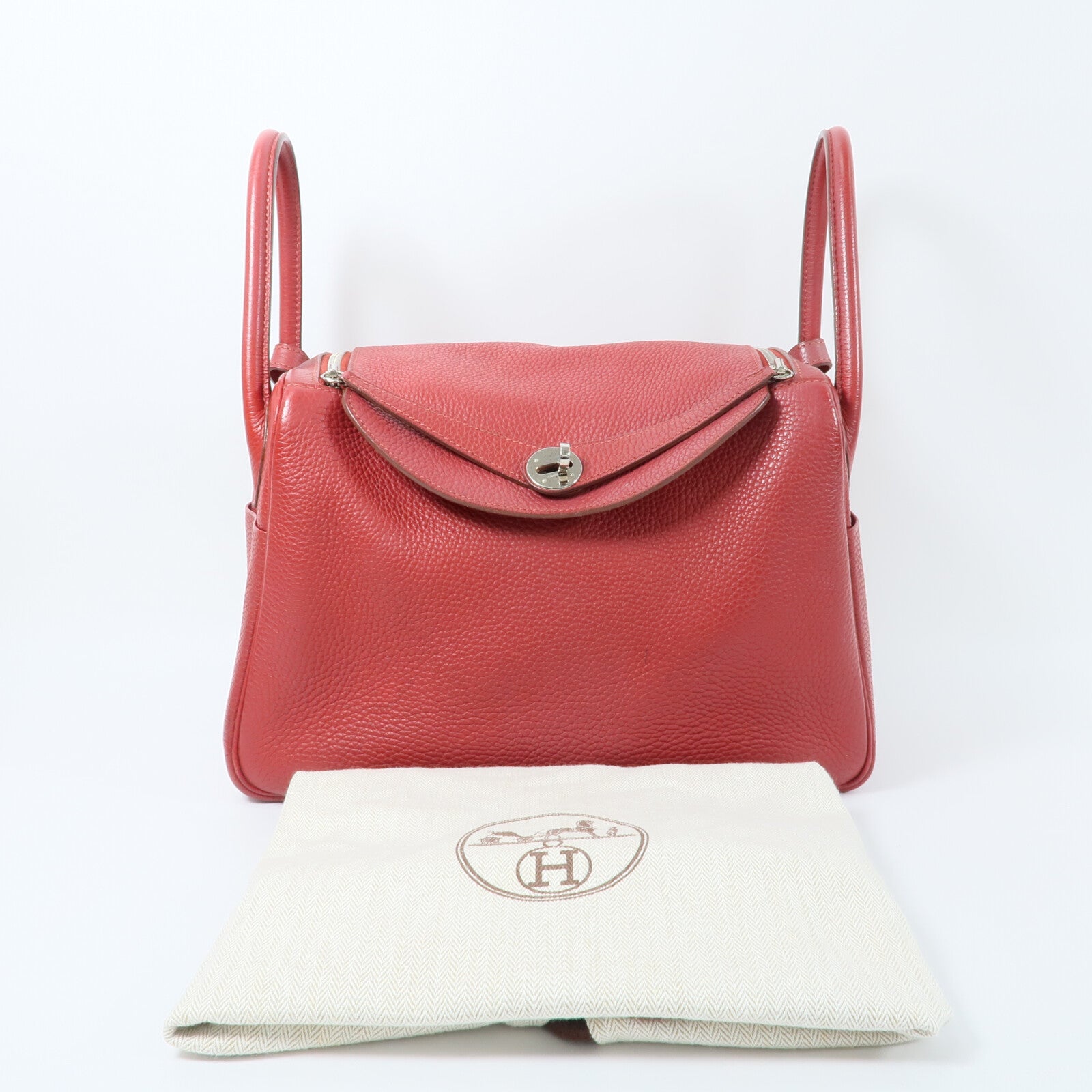HERMES Clemence皮革Lindy 30手挽肩背兩用袋
