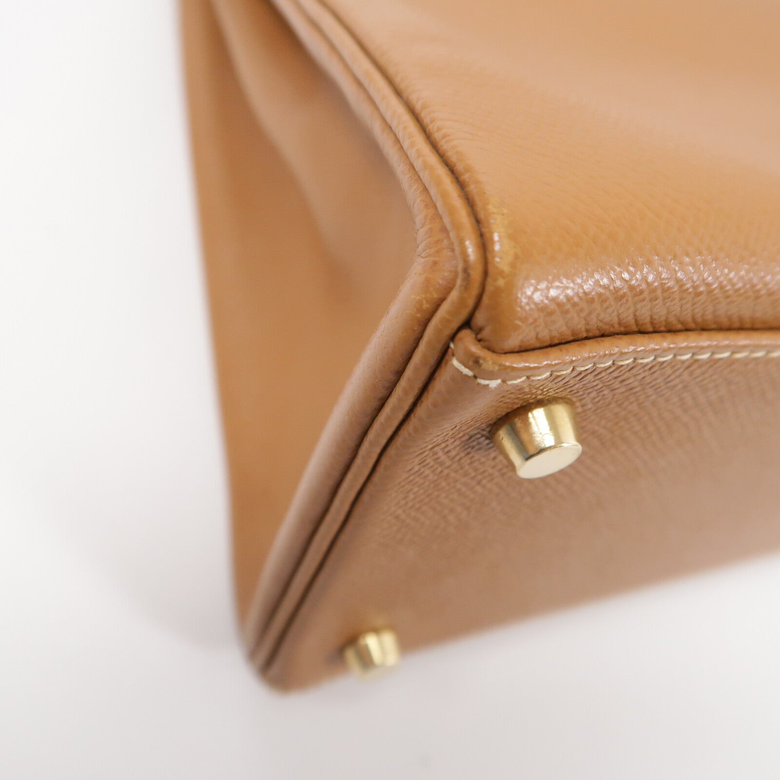 HERMES Epsom皮革Kelly 32手挽肩背兩用袋Gold