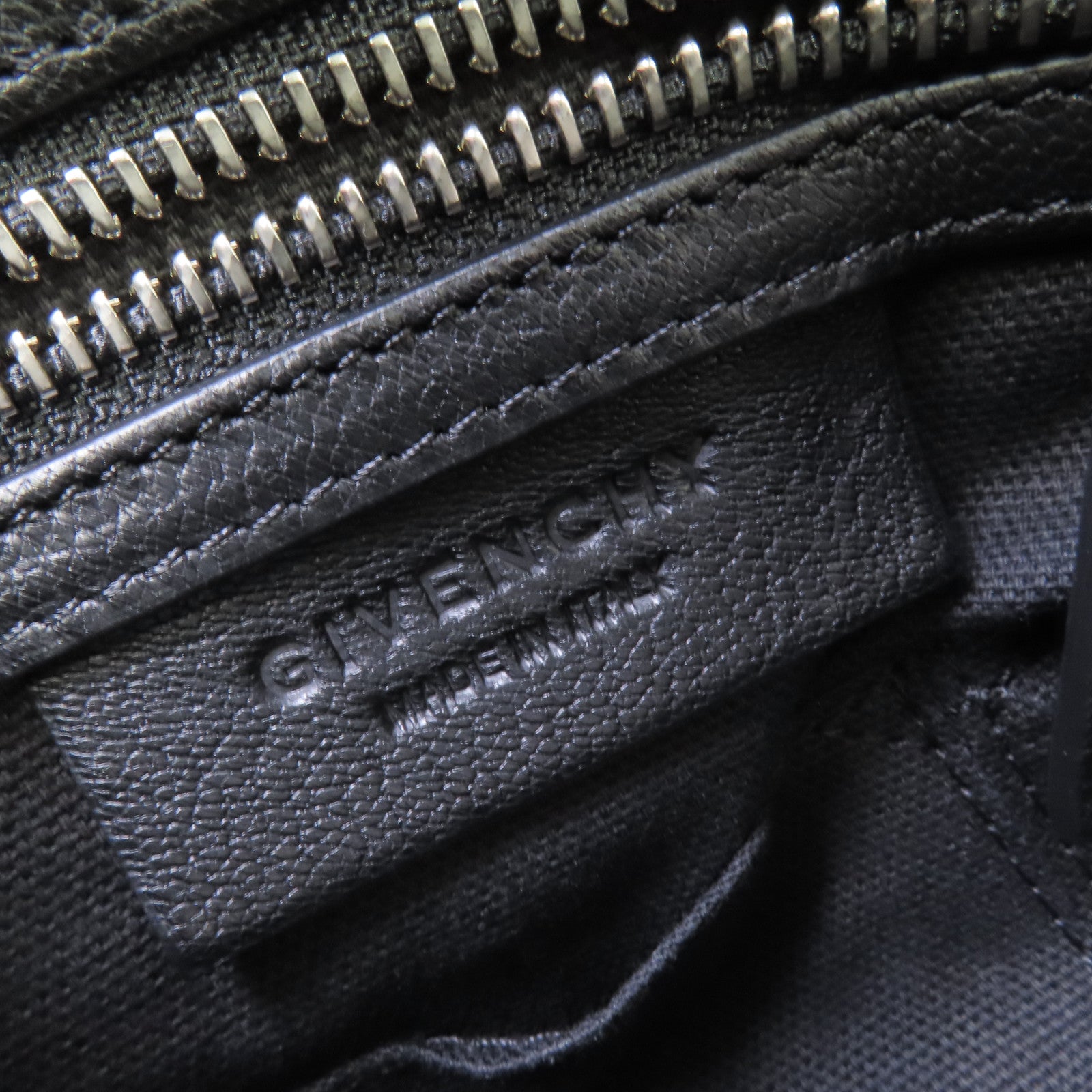 GIVENCHY 【激減優惠】牛皮皮革Pandora 2Way Shoulder Bag銀扣手挽肩背袋兩用袋黑色