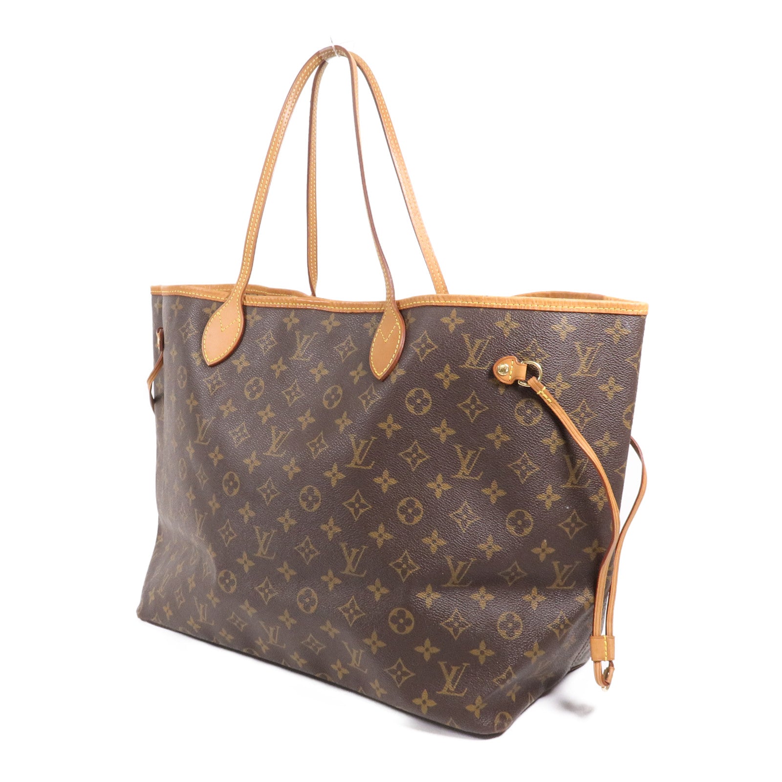 LOUIS VUITTON Monogram Neverfull GM金扣手挽袋
