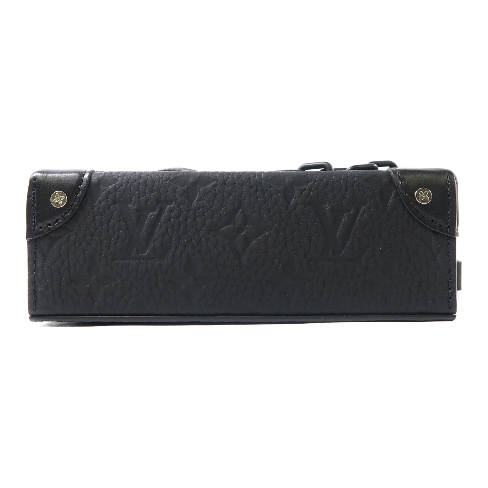 LOUIS VUITTON Taurillon Leather Steamer Wearable Wallet肩背袋黑色