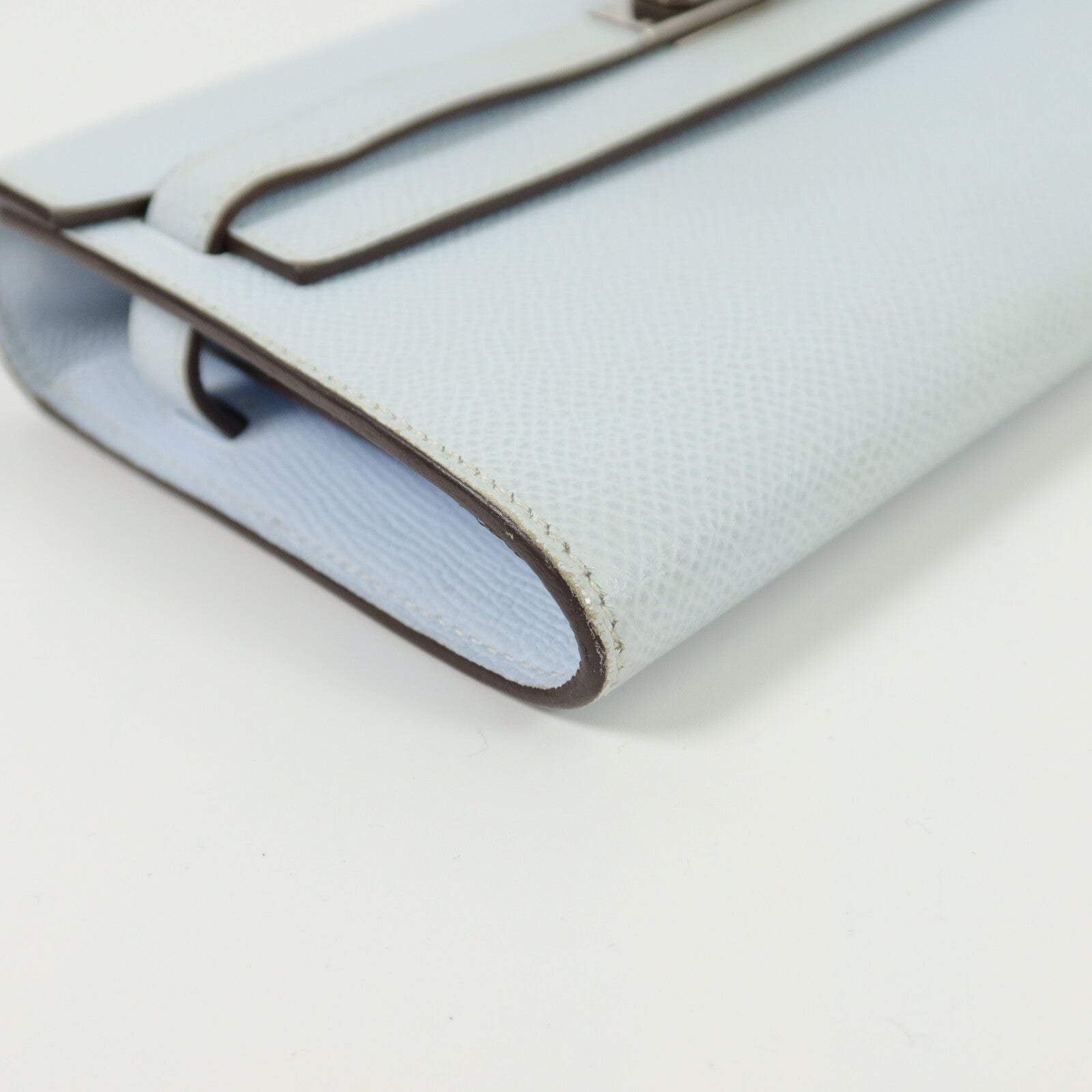 HERMES Epsom皮革Kelly To Go肩背袋Bleu Brume