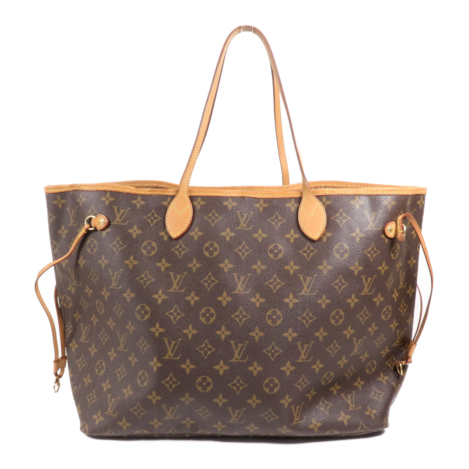 LOUIS VUITTON Monogram Neverfull GM金扣手挽袋