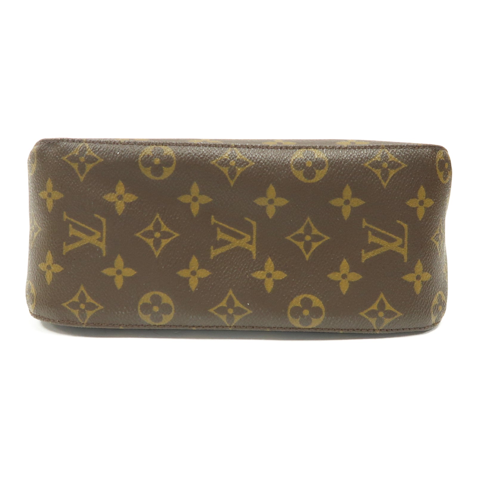 LOUIS VUITTON Monogram Looping MM金扣肩背袋啡色