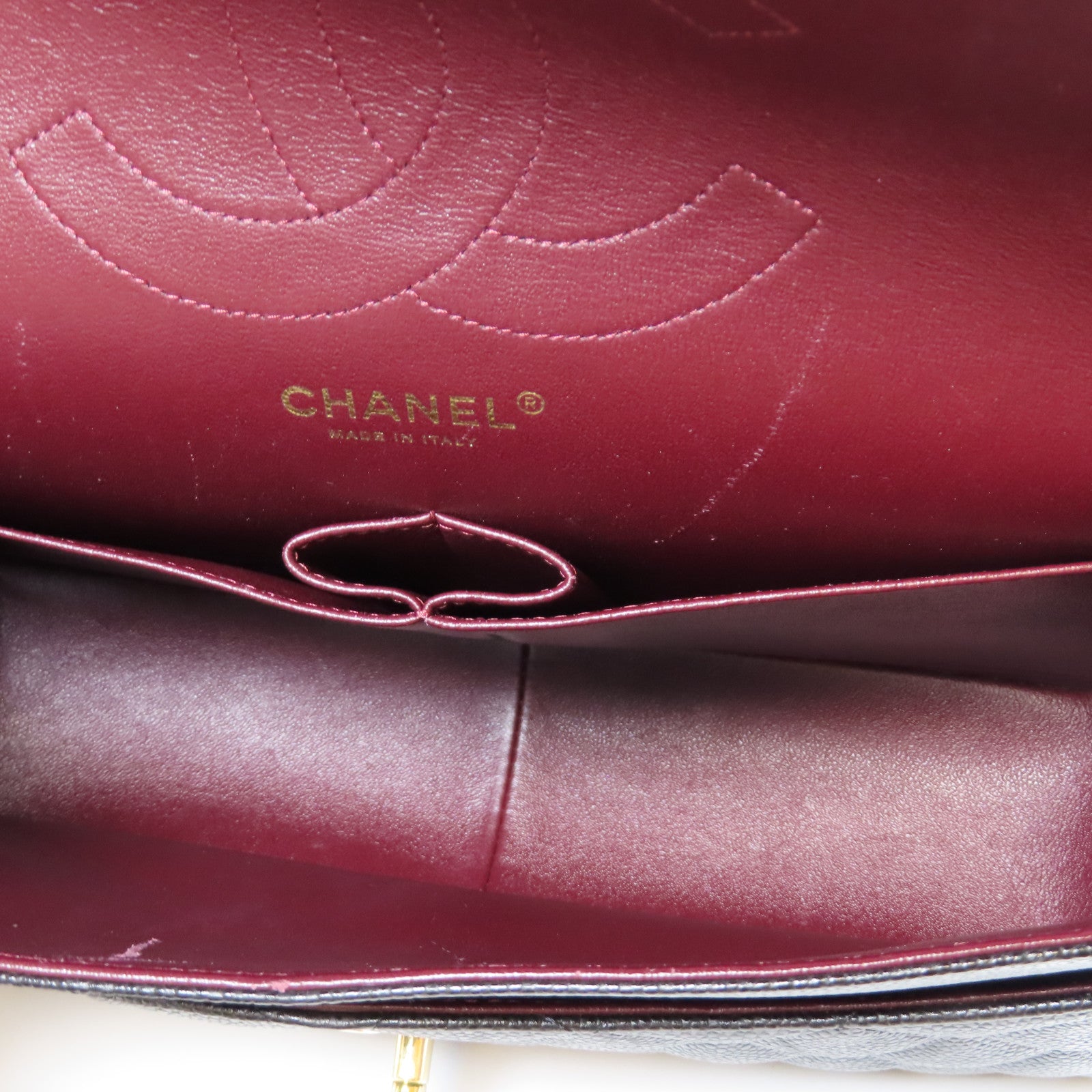 CHANEL 【清倉大減價】菱格Caviar皮革Classic Shoulder Bag金扣鏈帶肩背袋黑色