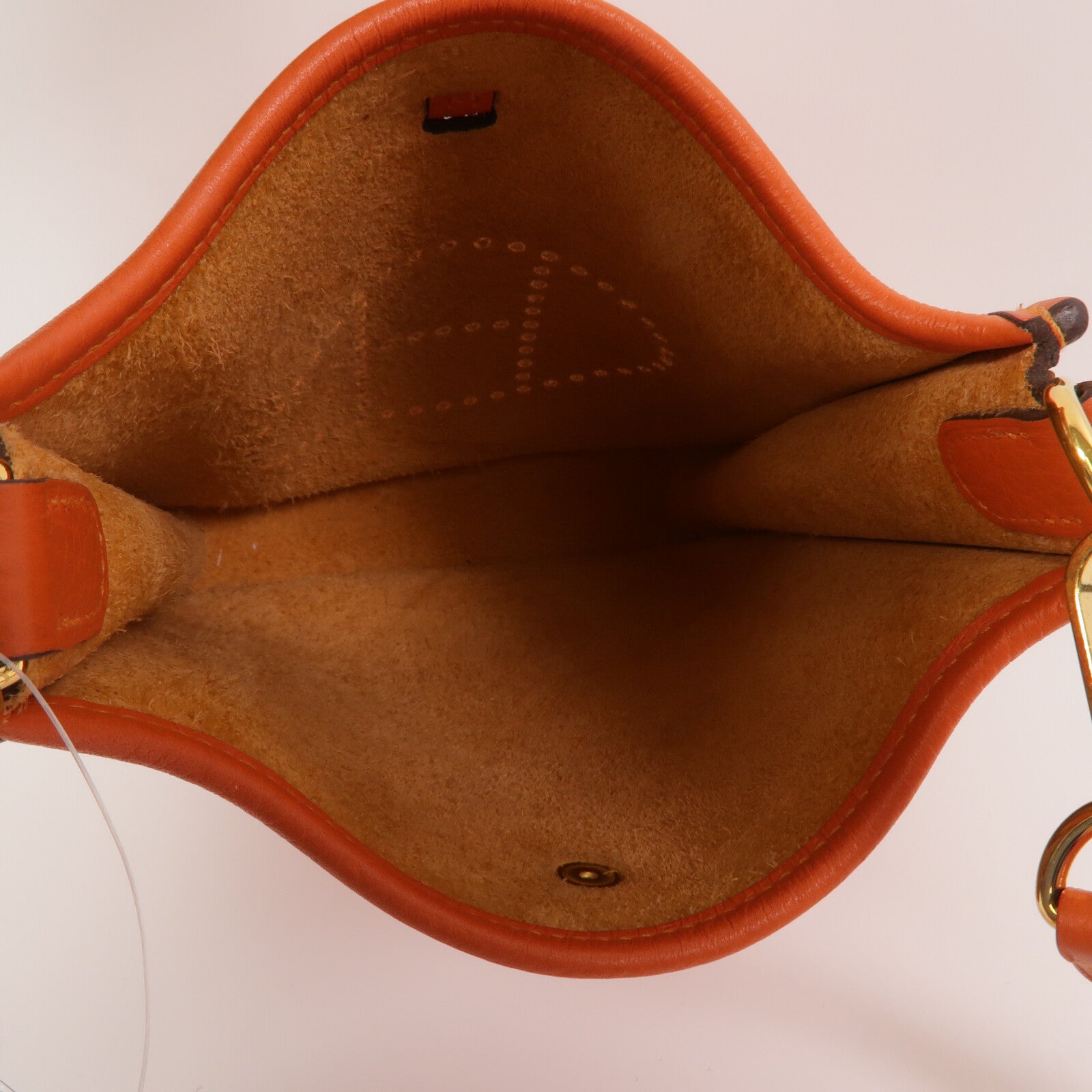HERMES Clemence皮革Evelyne TPM肩背袋Orange