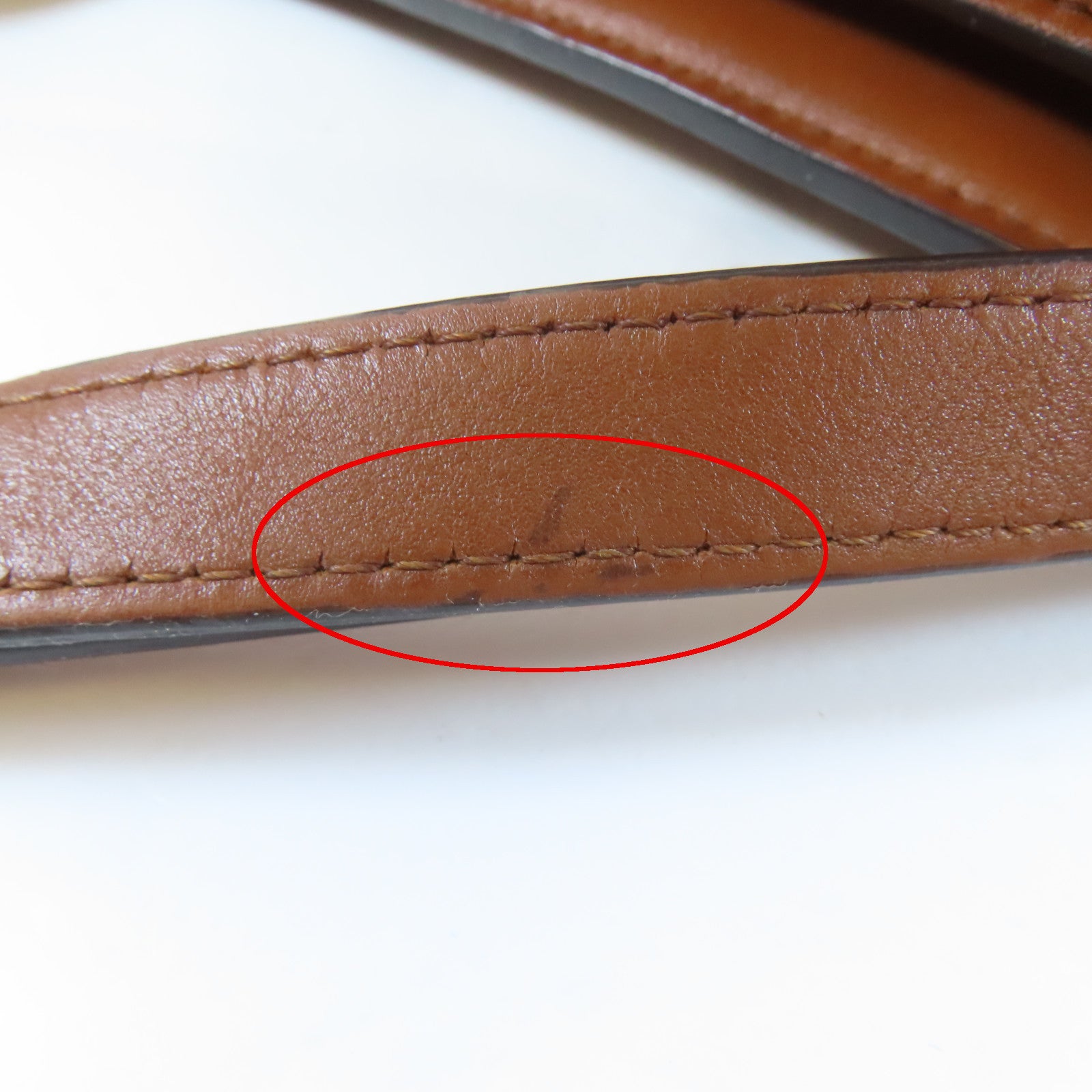 LOUIS VUITTON Monogram Reverse Dauphine金扣肩背袋啡色