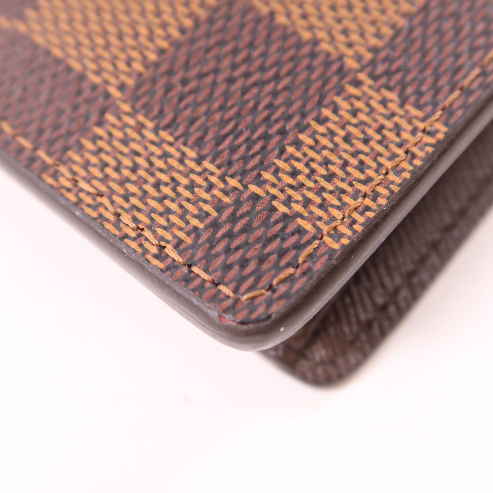 LOUIS VUITTON Damier Portefeuille Brazza金扣長錢包