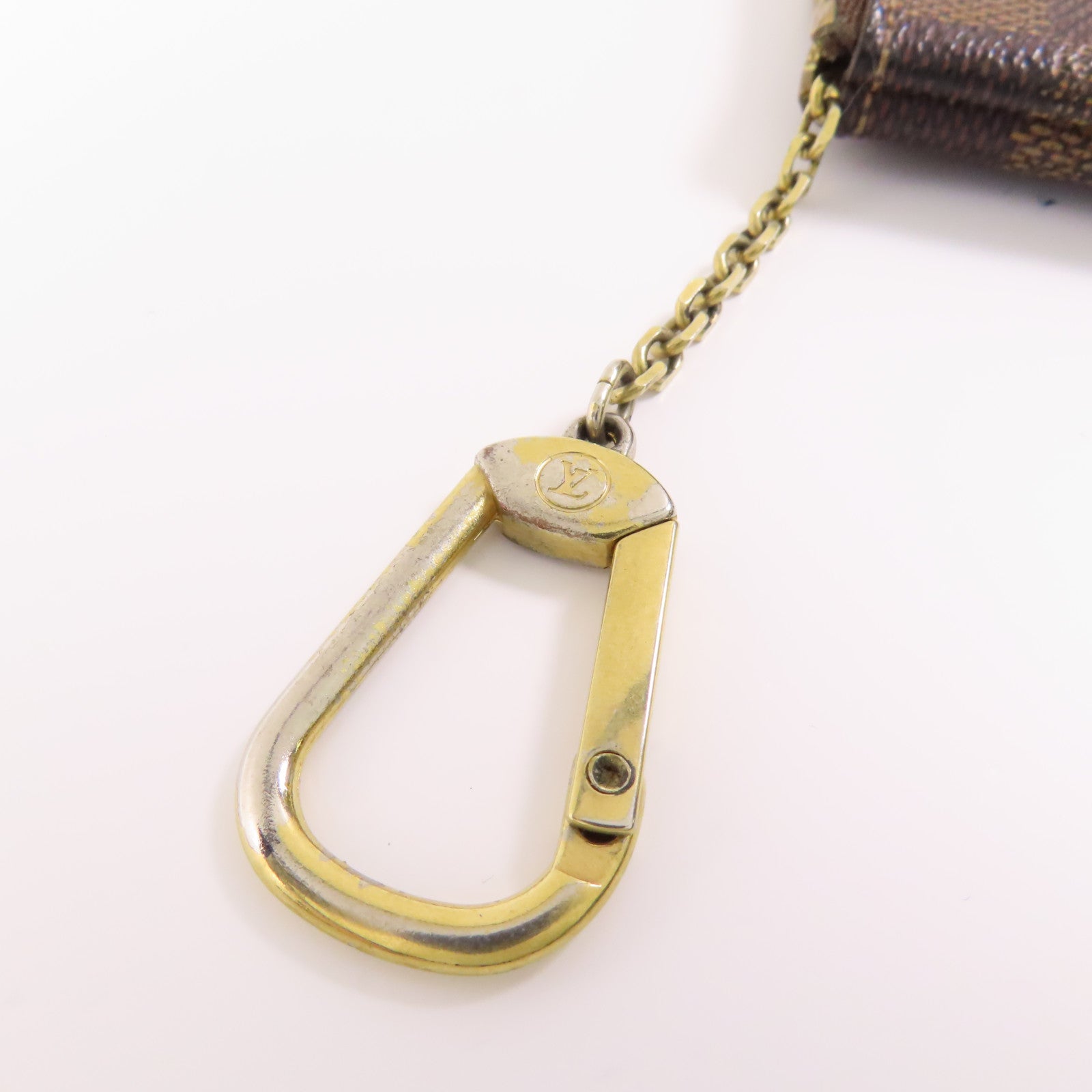 LOUIS VUITTON Damier Key Pouch金扣零錢包