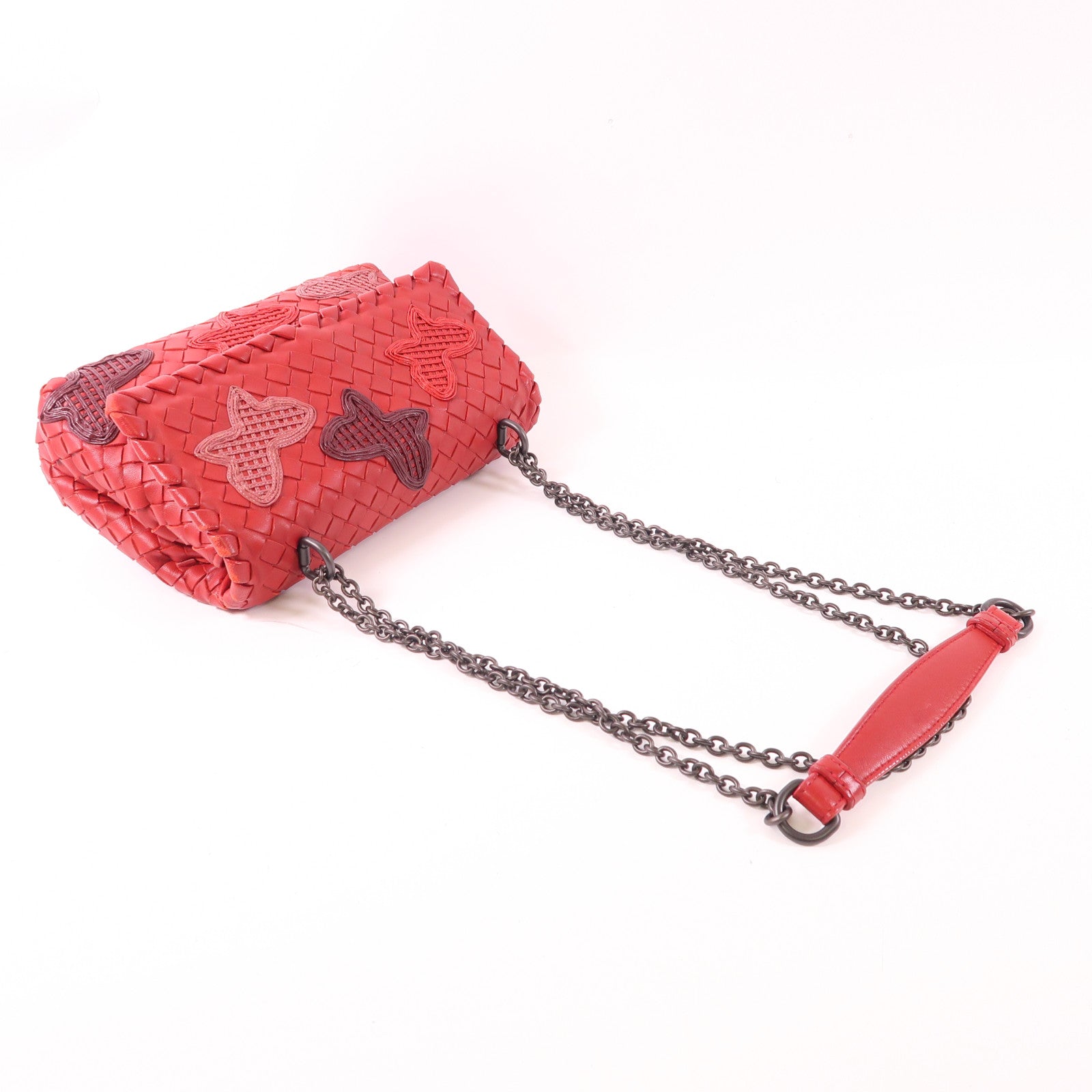 BOTTEGA VENETA 羊皮皮革Shoulder Bag鏈帶肩背袋