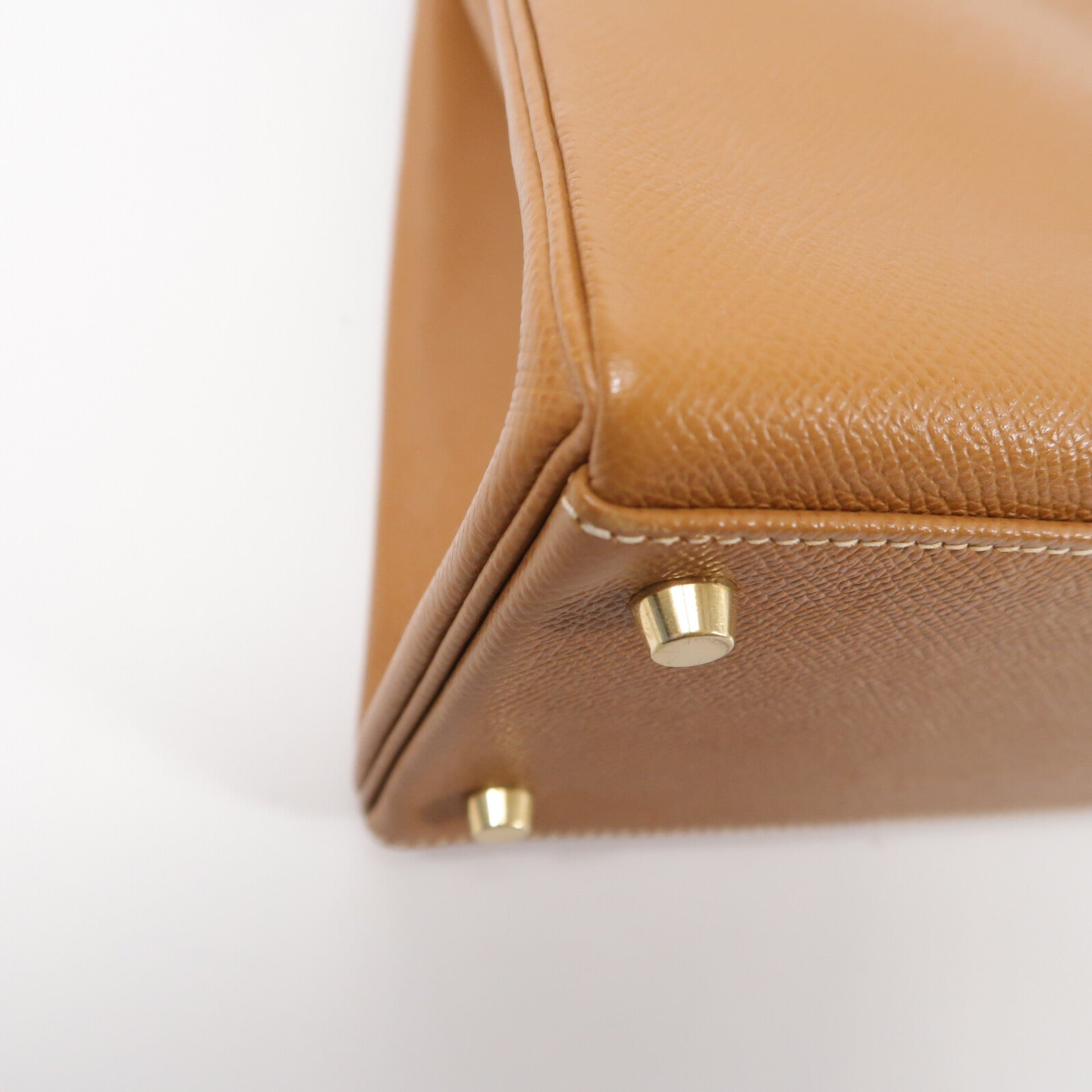 HERMES Epsom皮革Kelly 32手挽肩背兩用袋Gold