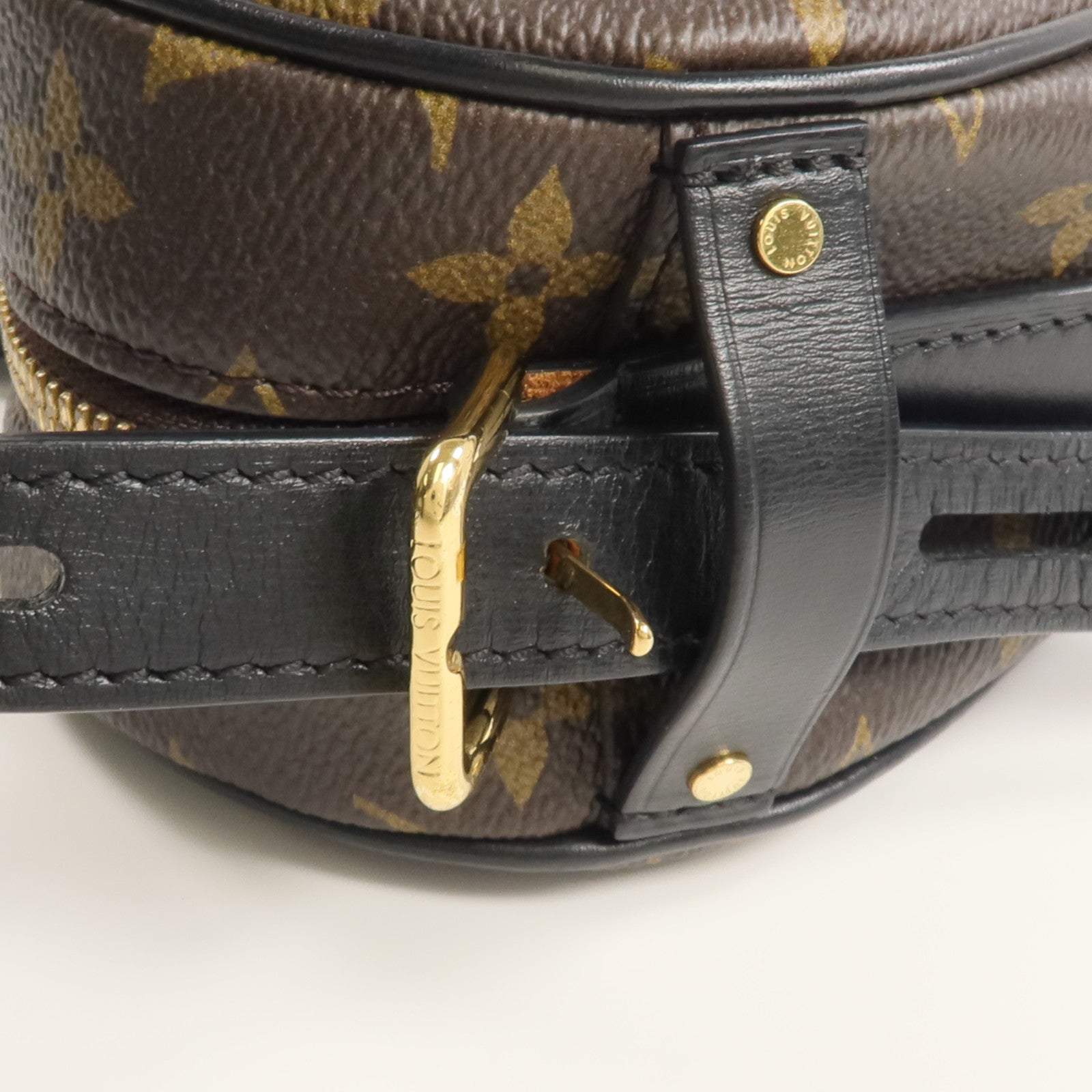 LOUIS VUITTON Monogram Sac Coeur Fall In Love金扣肩背袋棕色