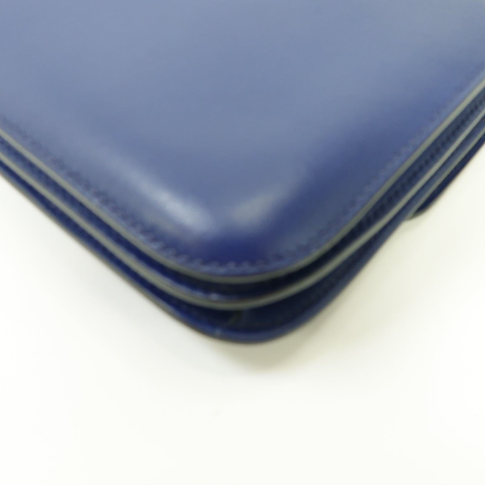 HERMES 【激減優惠】Swift皮革Constance Mini金扣肩背袋Bleu Saphir/藍寶石色