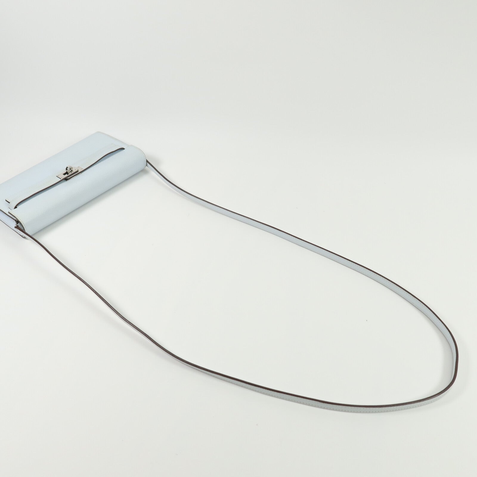 HERMES Epsom皮革Kelly To Go肩背袋Bleu Brume